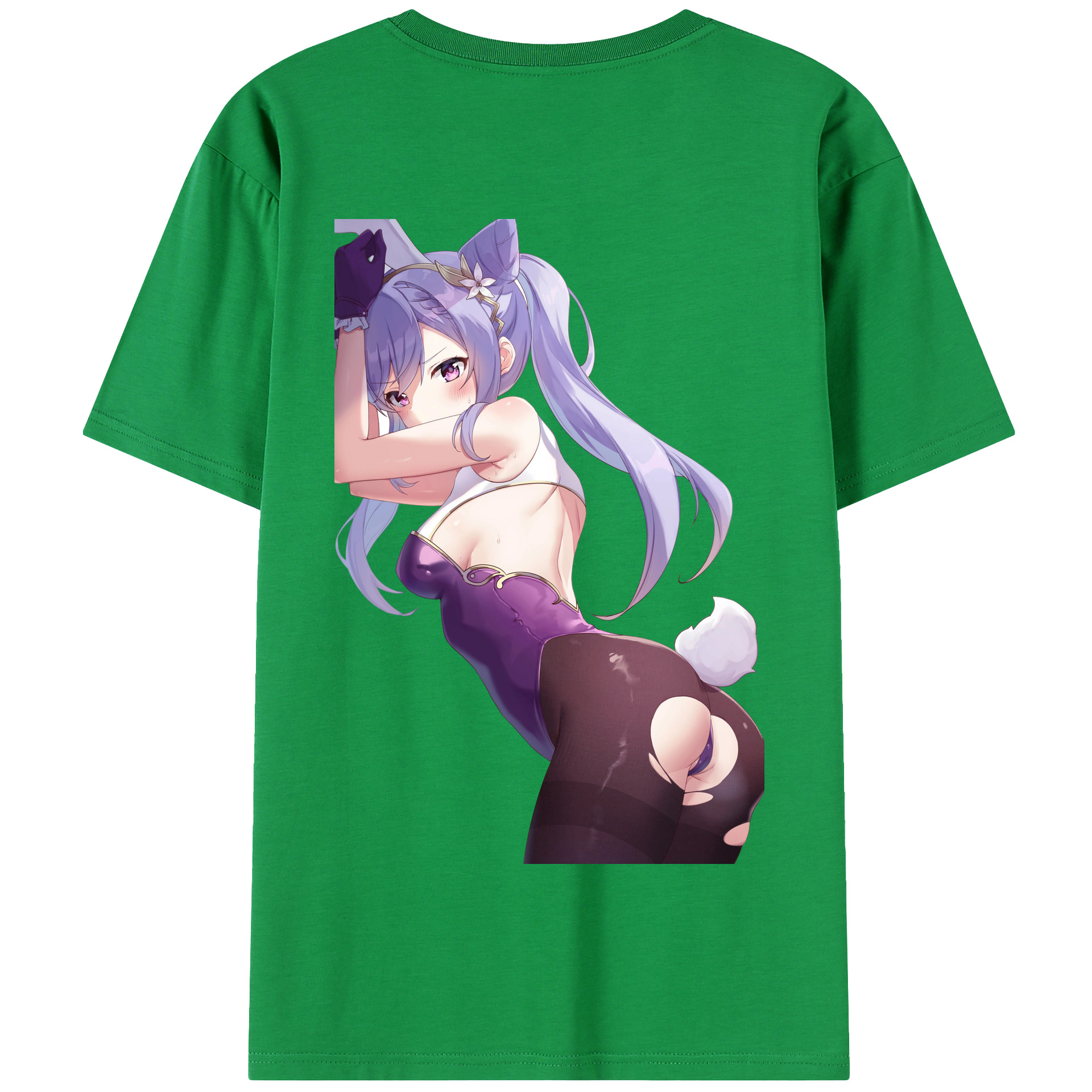 げんし神 刻晴 こくせい genshin Kokusei 綿100％半袖Tシャツ（背面プリント）