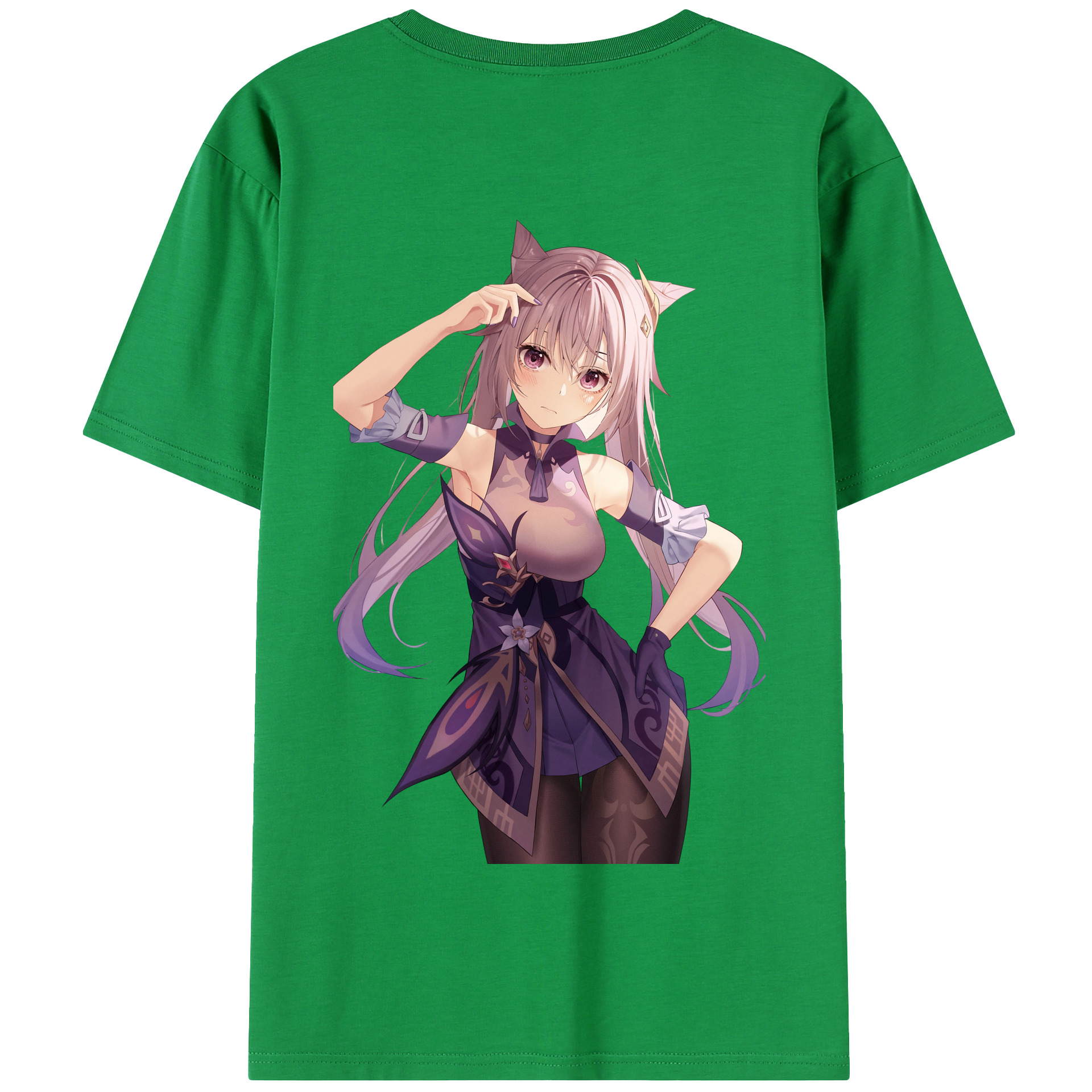 げんし神 刻晴 こくせい genshin Kokusei 綿100％半袖Tシャツ（背面プリント）