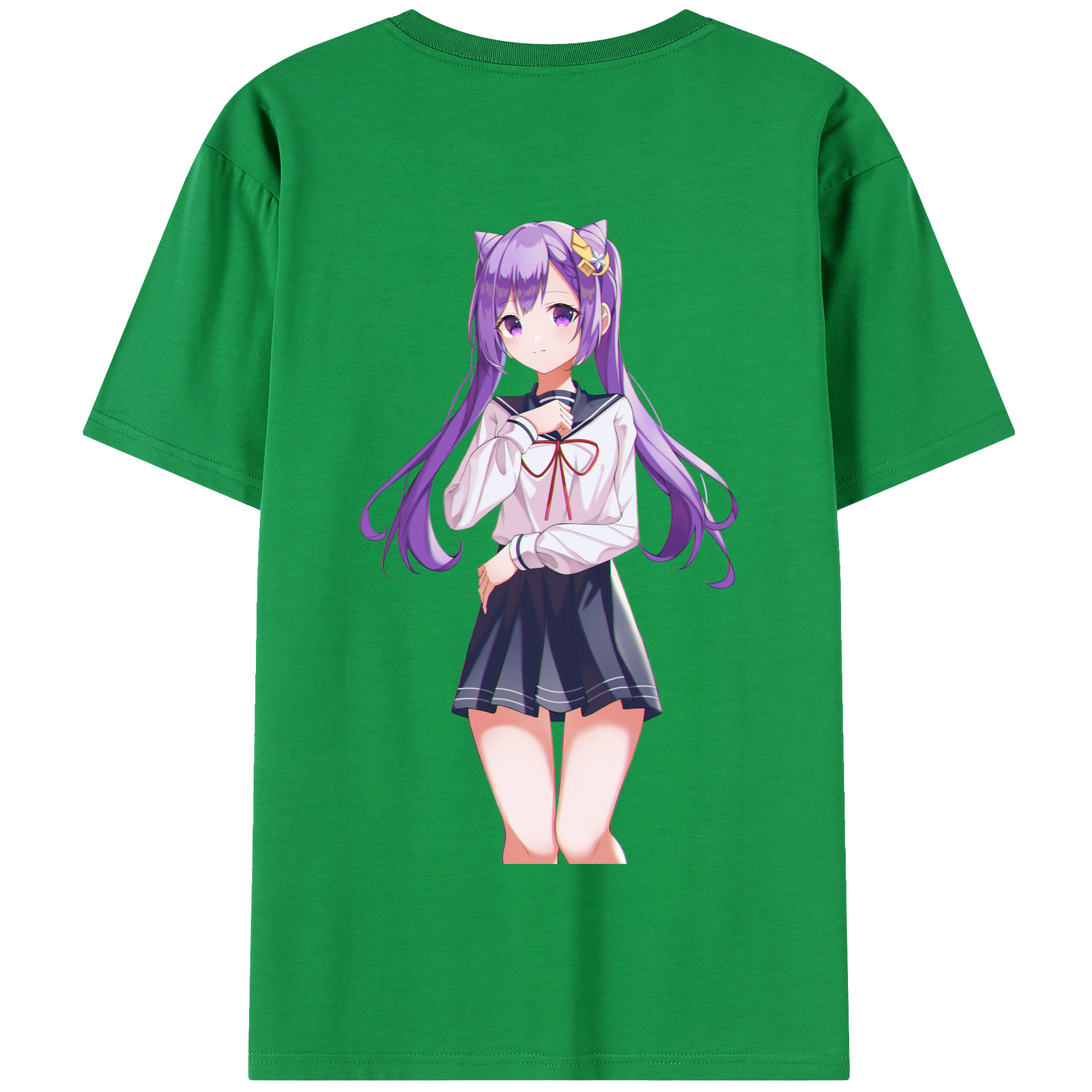 げんし神 刻晴 こくせい genshin Kokusei 綿100％半袖Tシャツ（背面プリント）
