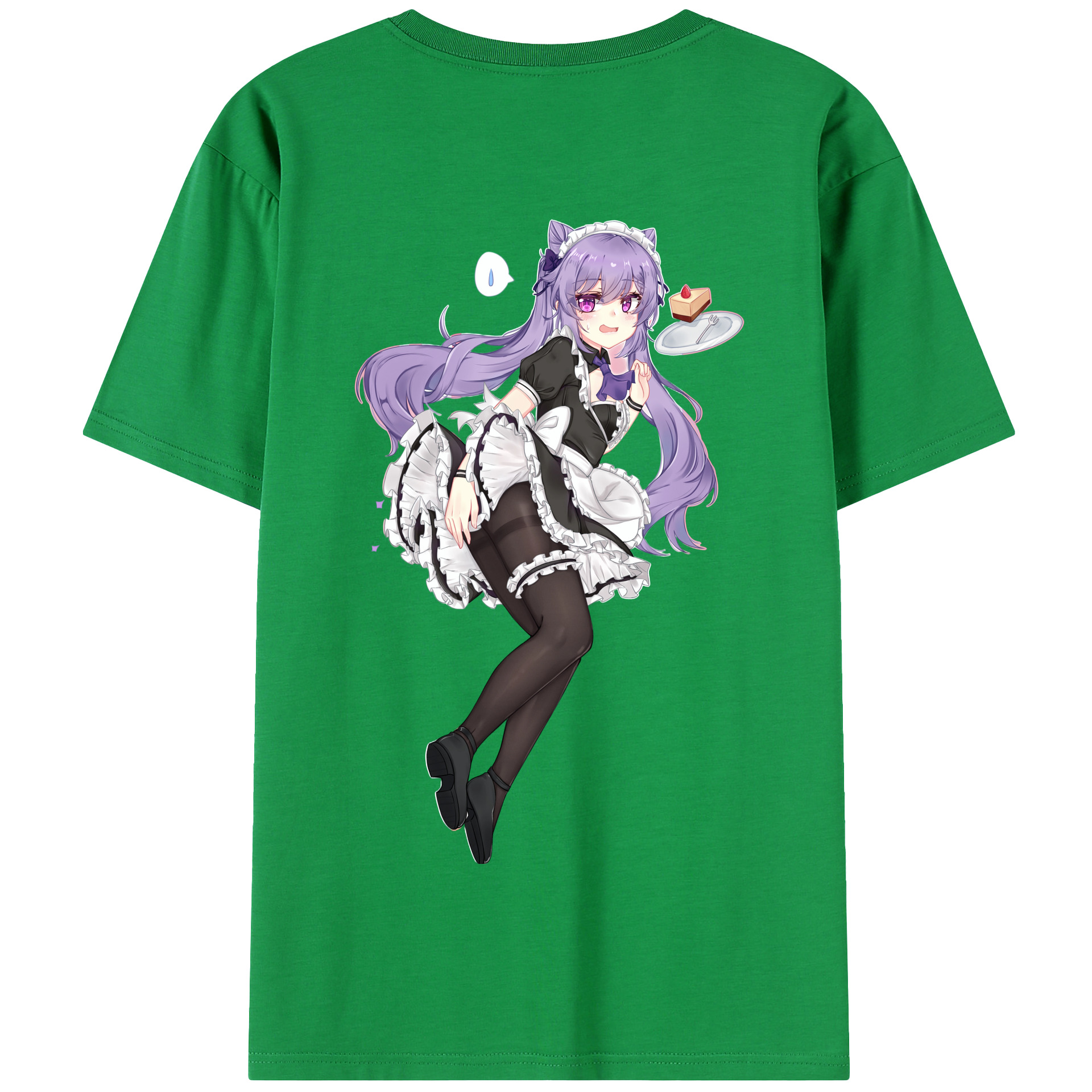 げんし神 刻晴 こくせい genshin Kokusei 綿100％半袖Tシャツ（背面プリント）