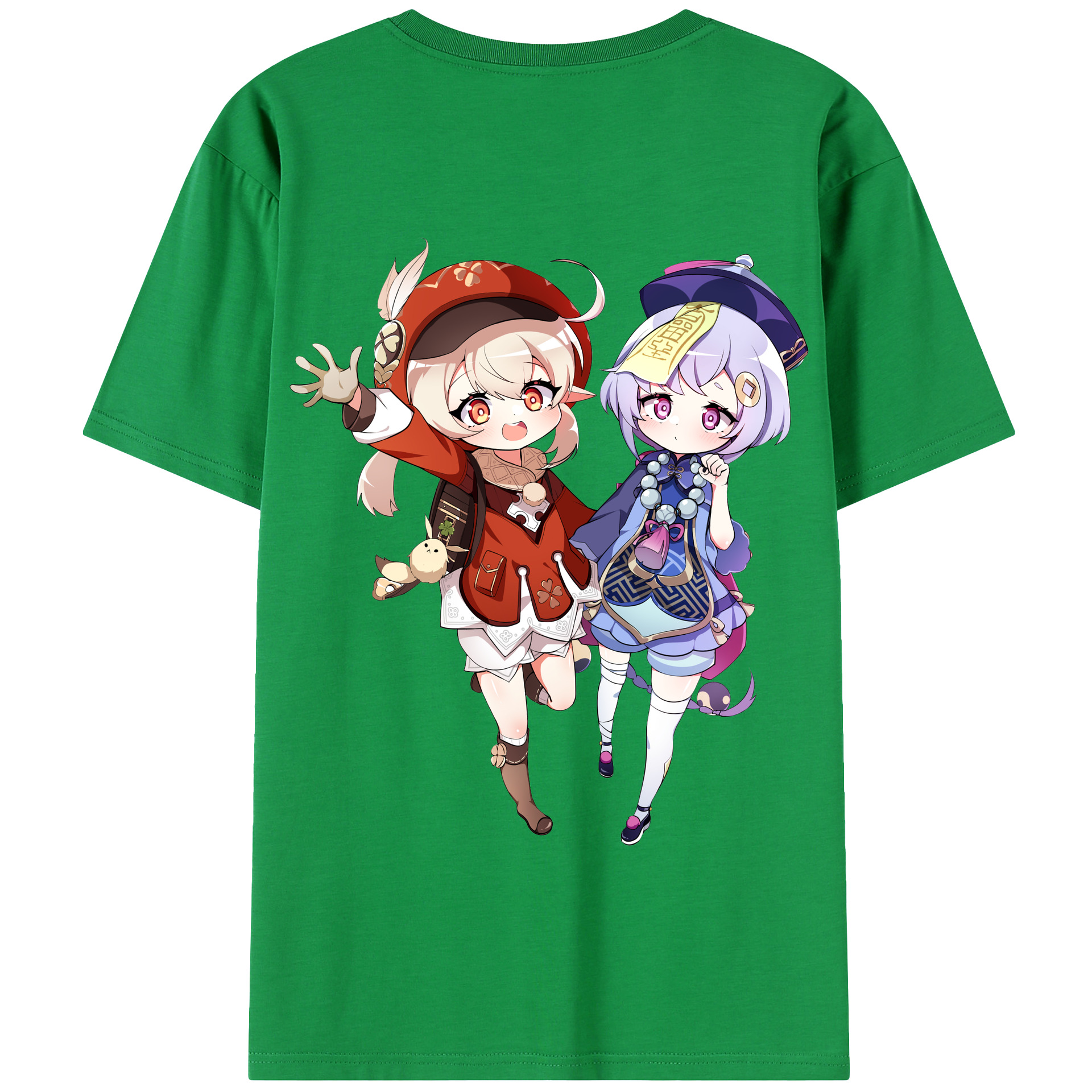 げんし神 七七 なな  genshin Nana 綿100％半袖Tシャツ（背面プリント）