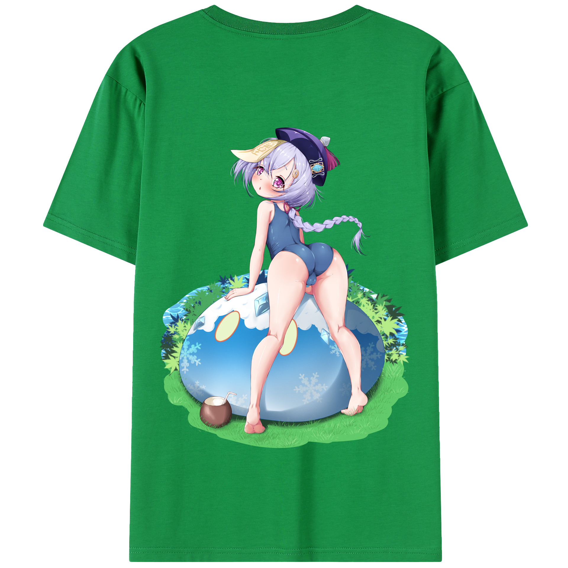 げんし神 七七 なな  genshin Nana 綿100％半袖Tシャツ（背面プリント）