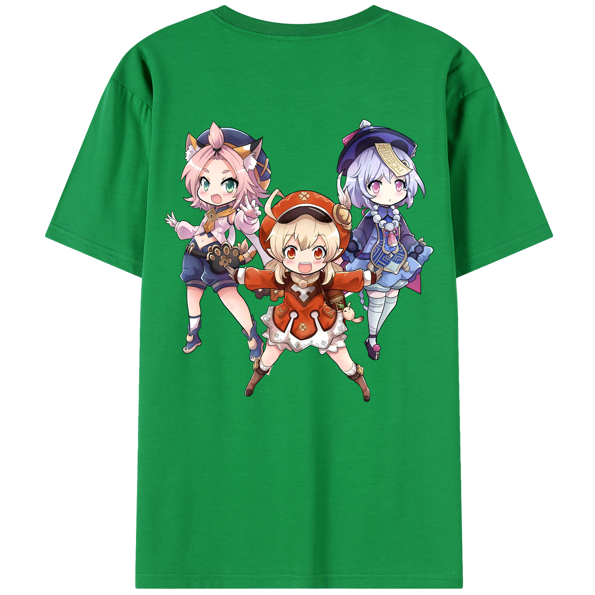 げんし神 七七 なな  genshin Nana 綿100％半袖Tシャツ（背面プリント）