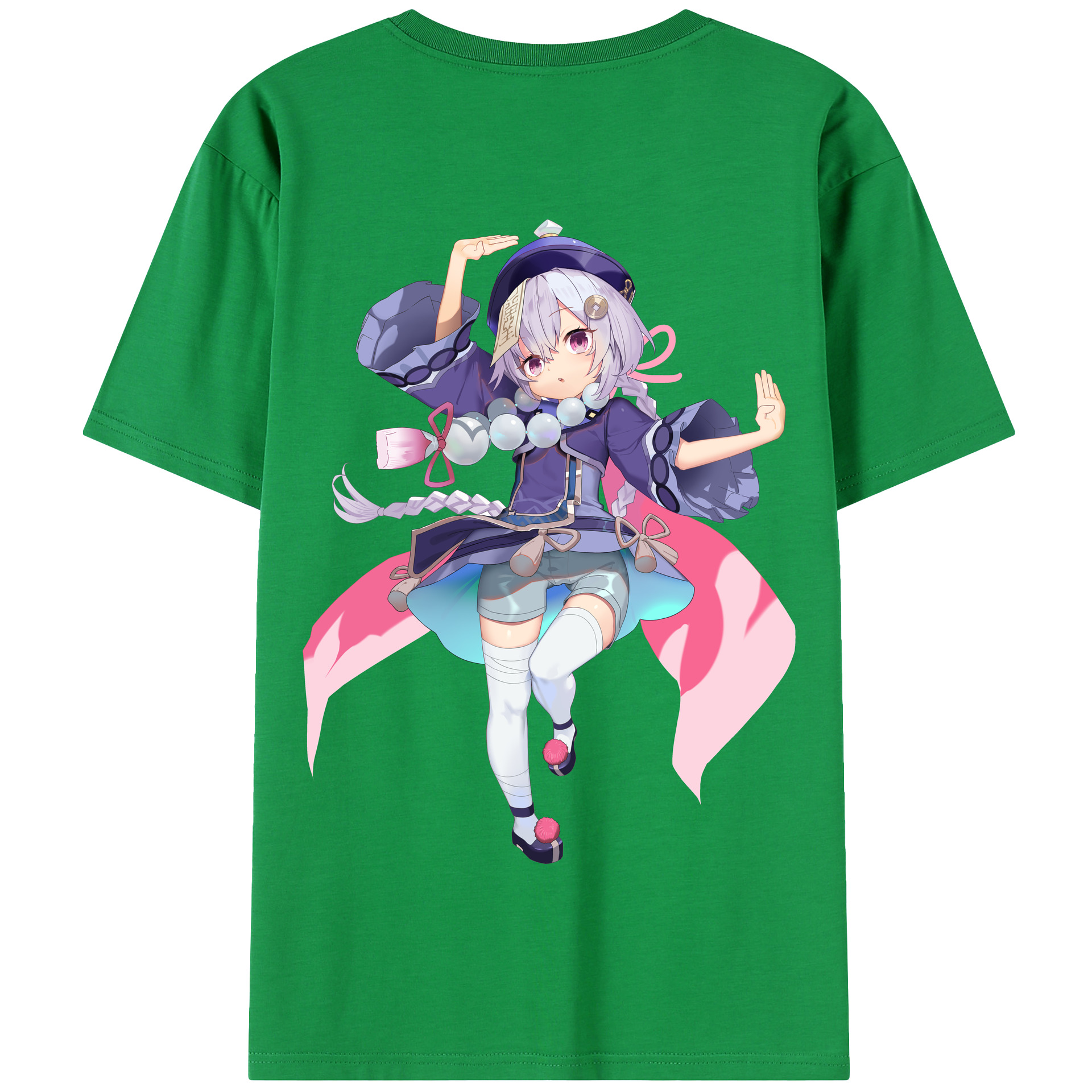 げんし神 七七 なな  genshin Nana 綿100％半袖Tシャツ（背面プリント）