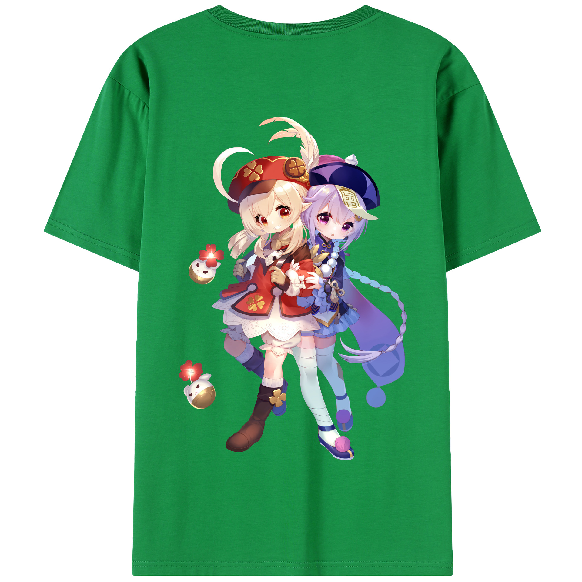 げんし神 七七 なな  genshin Nana 綿100％半袖Tシャツ（背面プリント）
