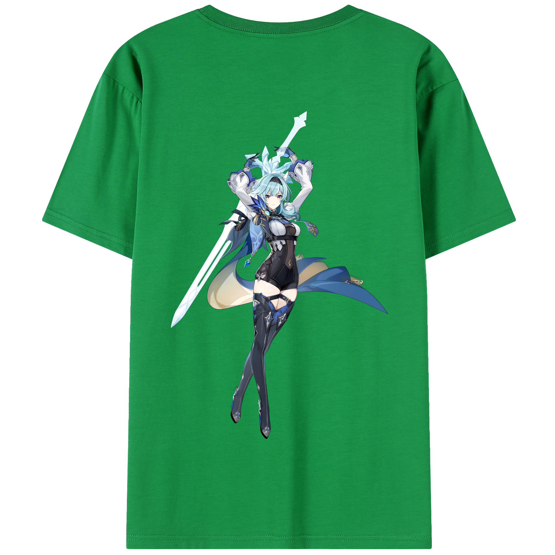 げんし神 优菈 ゆうら genshin Yūra 綿100％半袖Tシャツ（背面プリント）