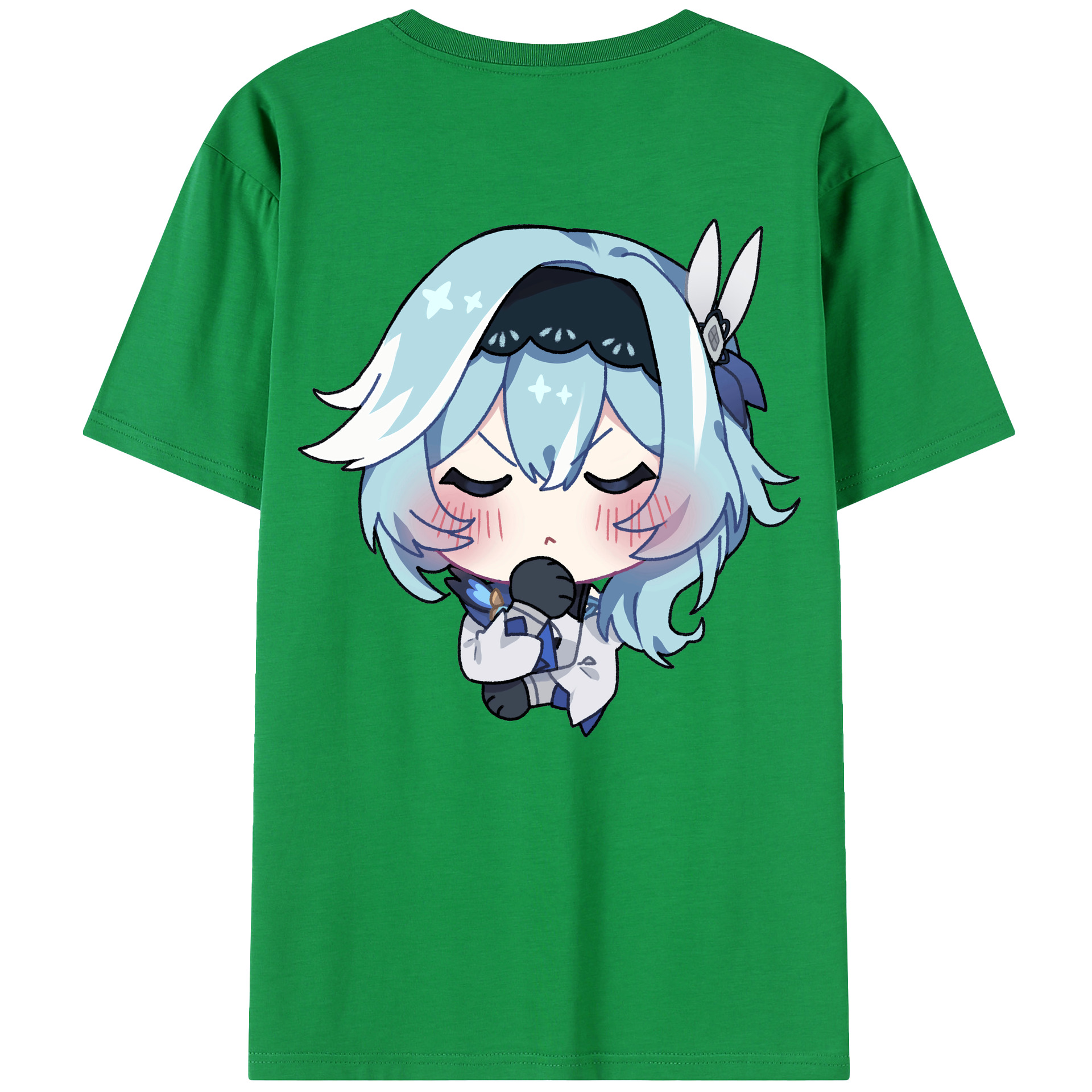 げんし神 优菈 ゆうら genshin Yūra 綿100％半袖Tシャツ（背面プリント）