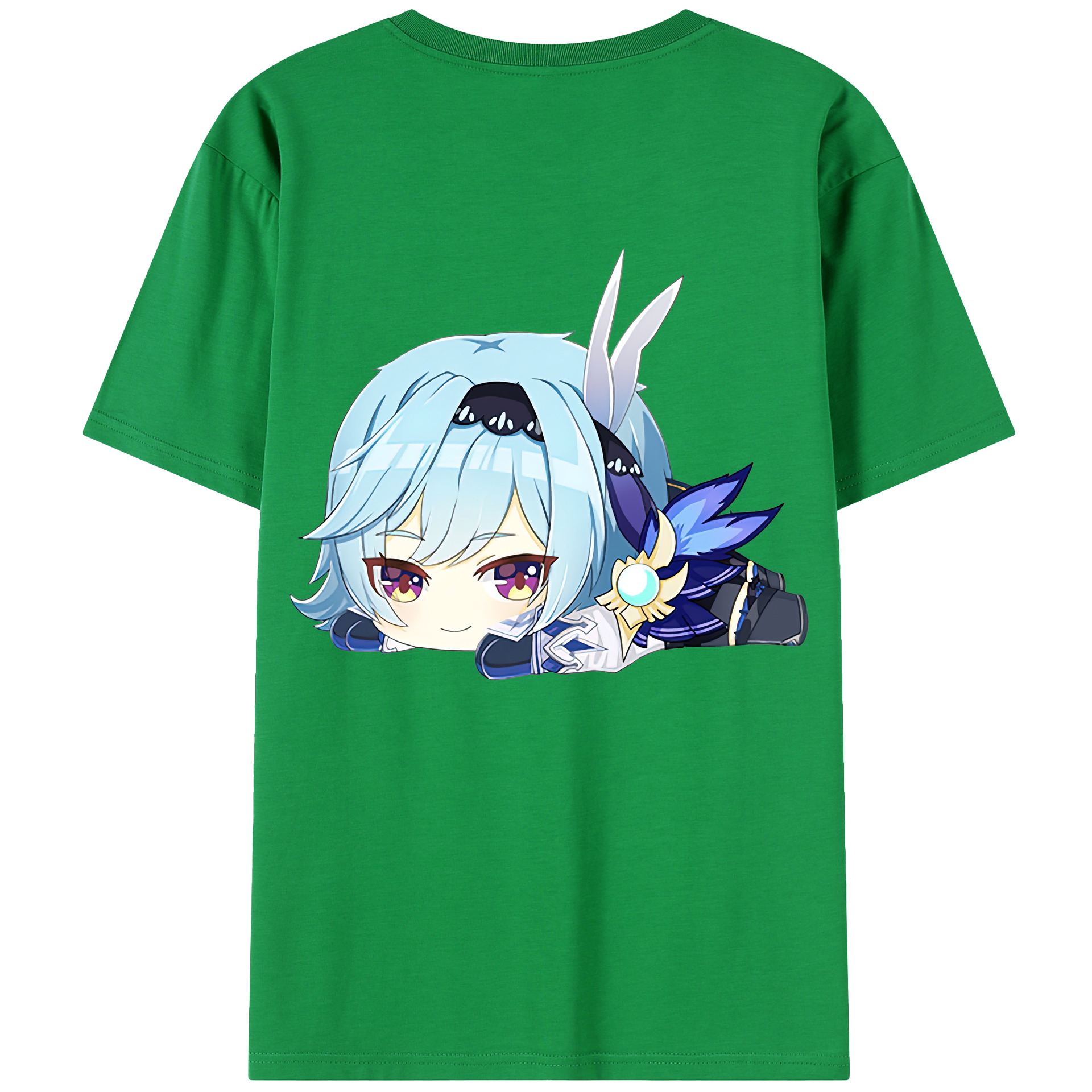 げんし神 优菈 ゆうら genshin Yūra 綿100％半袖Tシャツ（背面プリント）