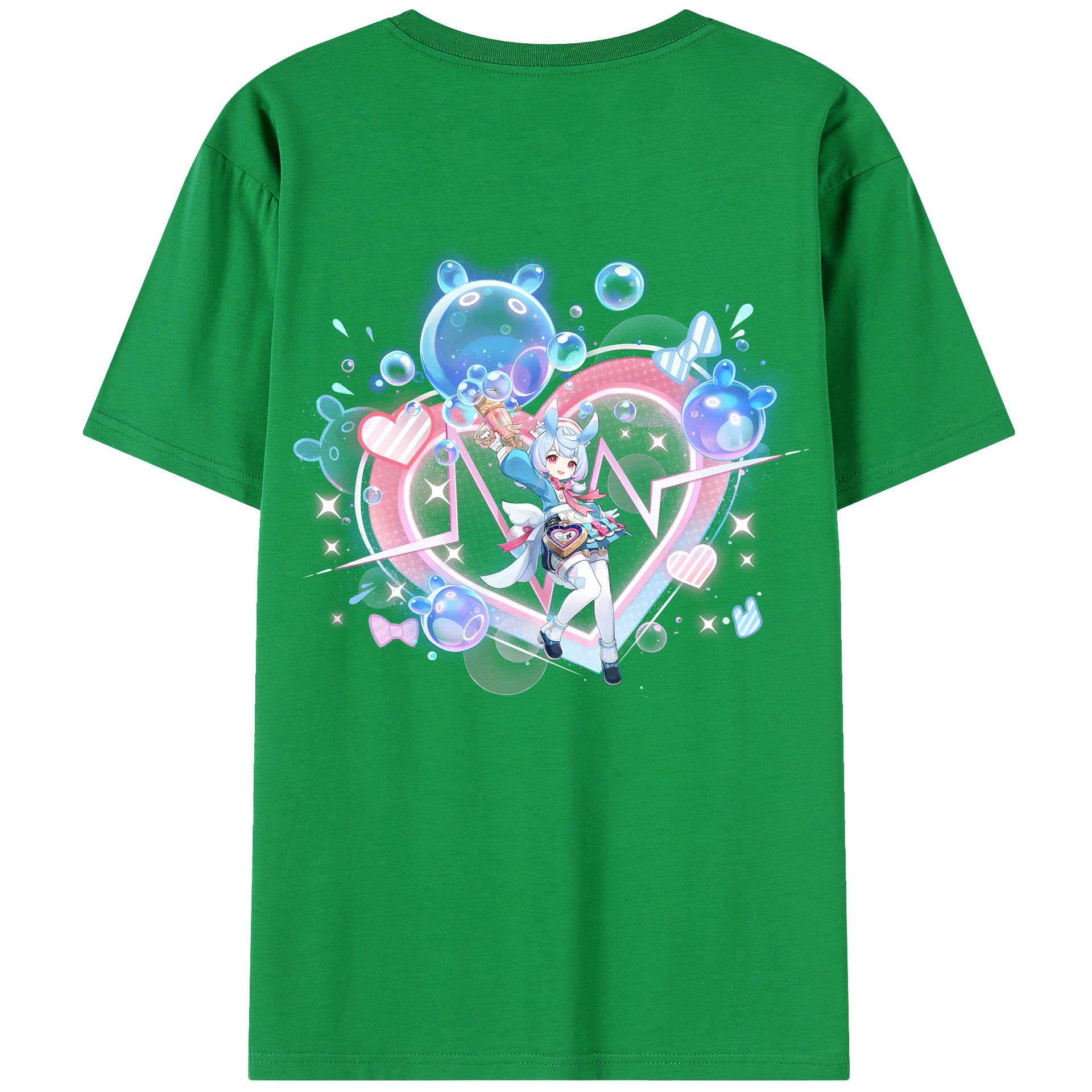 げんし神 シゲウィン genshin Shigewin 綿100％半袖Tシャツ（背面プリント）