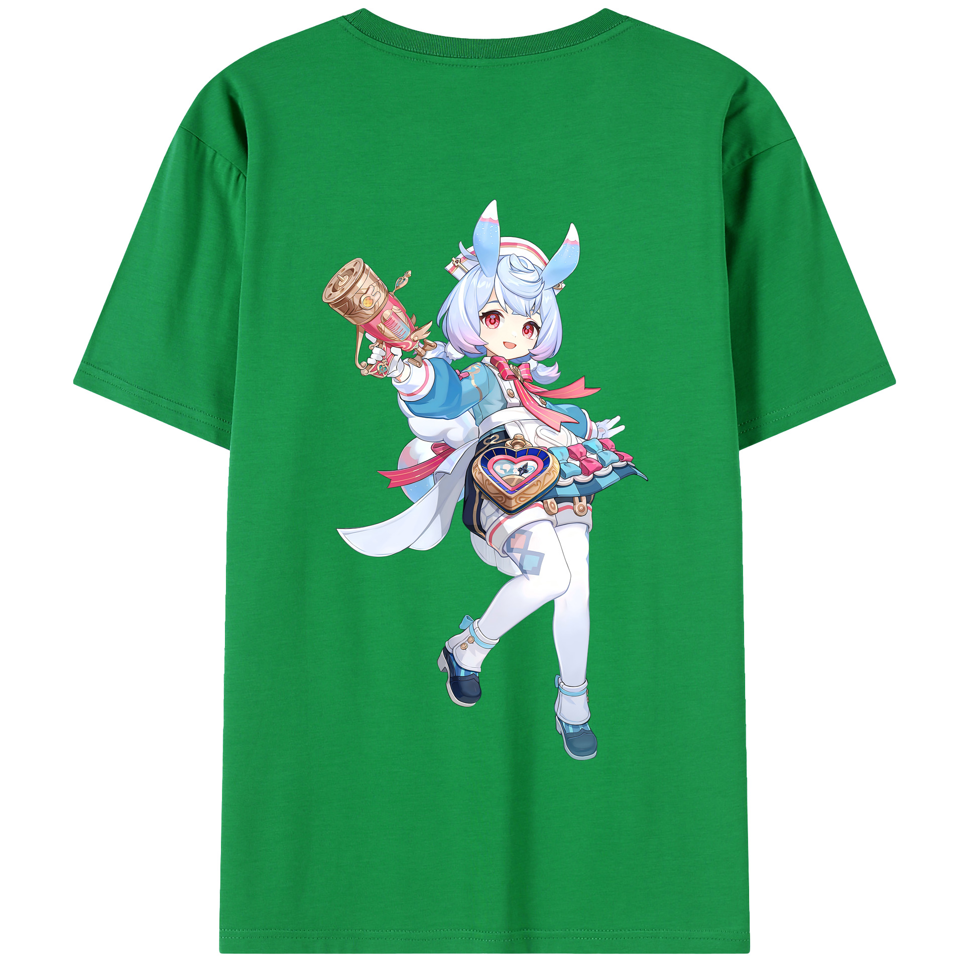 げんし神 シゲウィン genshin Shigewin 綿100％半袖Tシャツ（背面プリント）