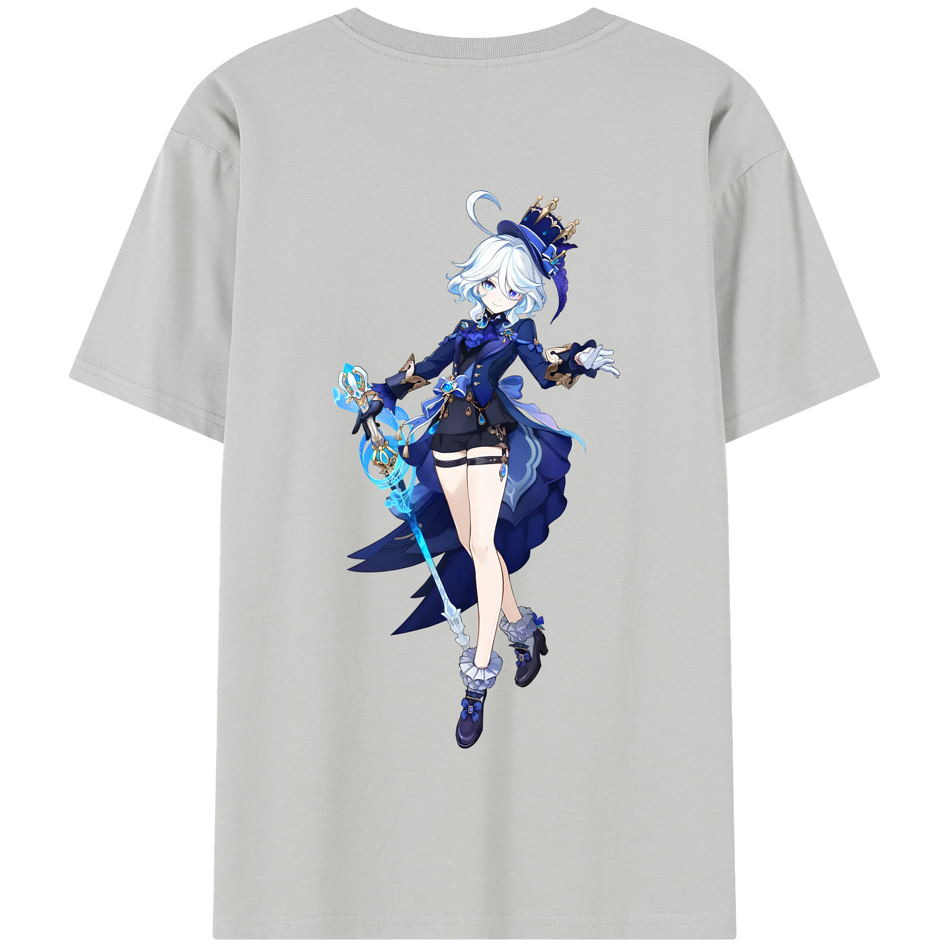 げんし神 フリーナ genshin Furina 綿100％半袖Tシャツ（背面プリント）
