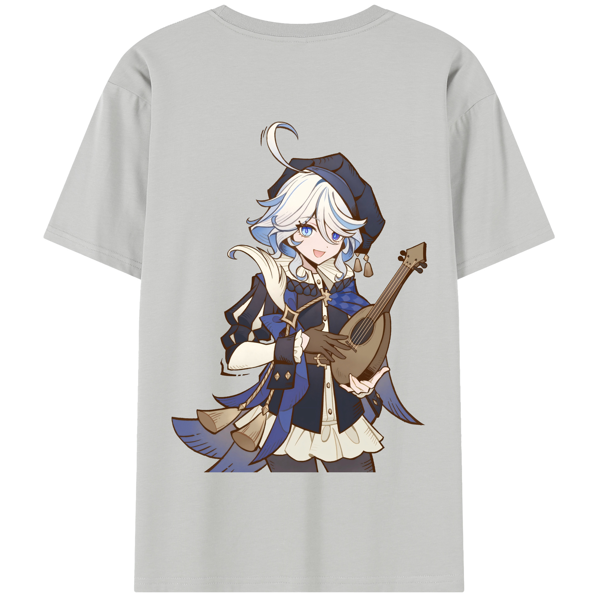 げんし神 フリーナ genshin Furina 綿100％半袖Tシャツ（背面プリント）