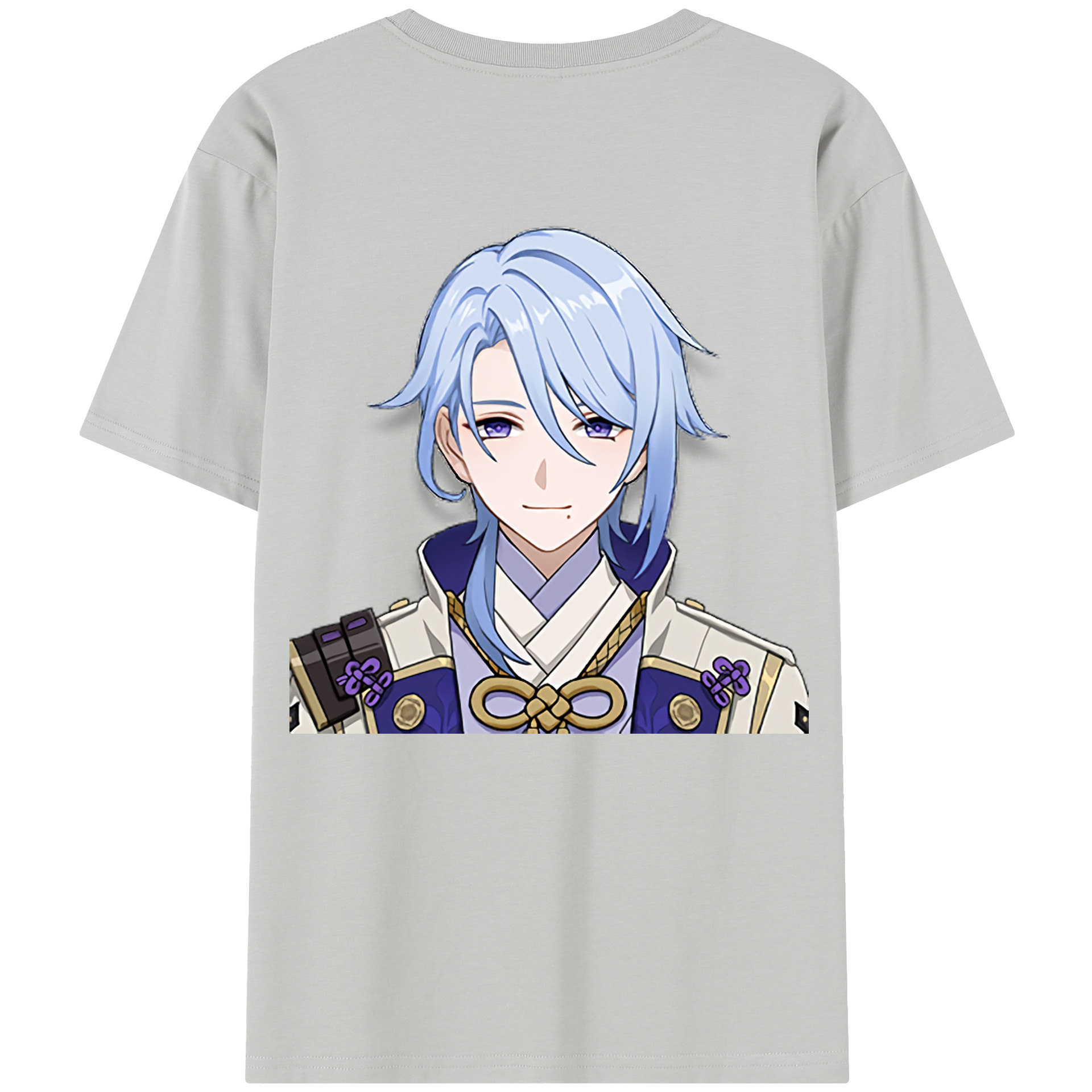 げんし神 神里綾人 かみさとあやと genshin Kamisato Ayato 綿100％半袖Tシャツ（背面プリント）