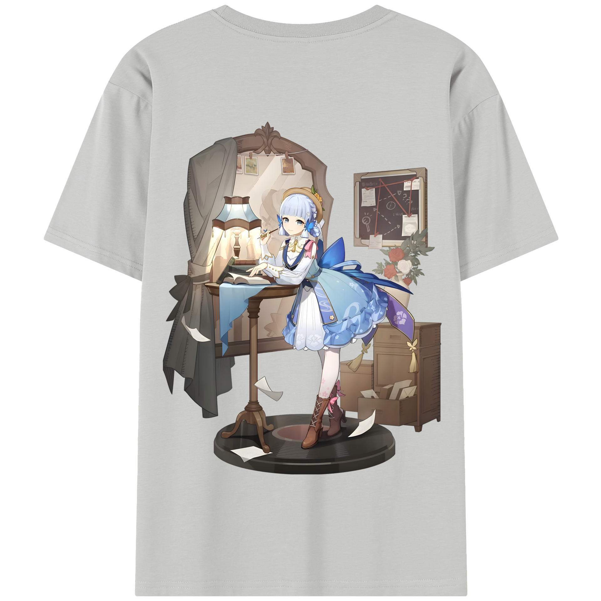 げんし神 神里綾華 神宮寺レン genshin Kamimiya Ren 綿100％半袖Tシャツ（背面プリント）
