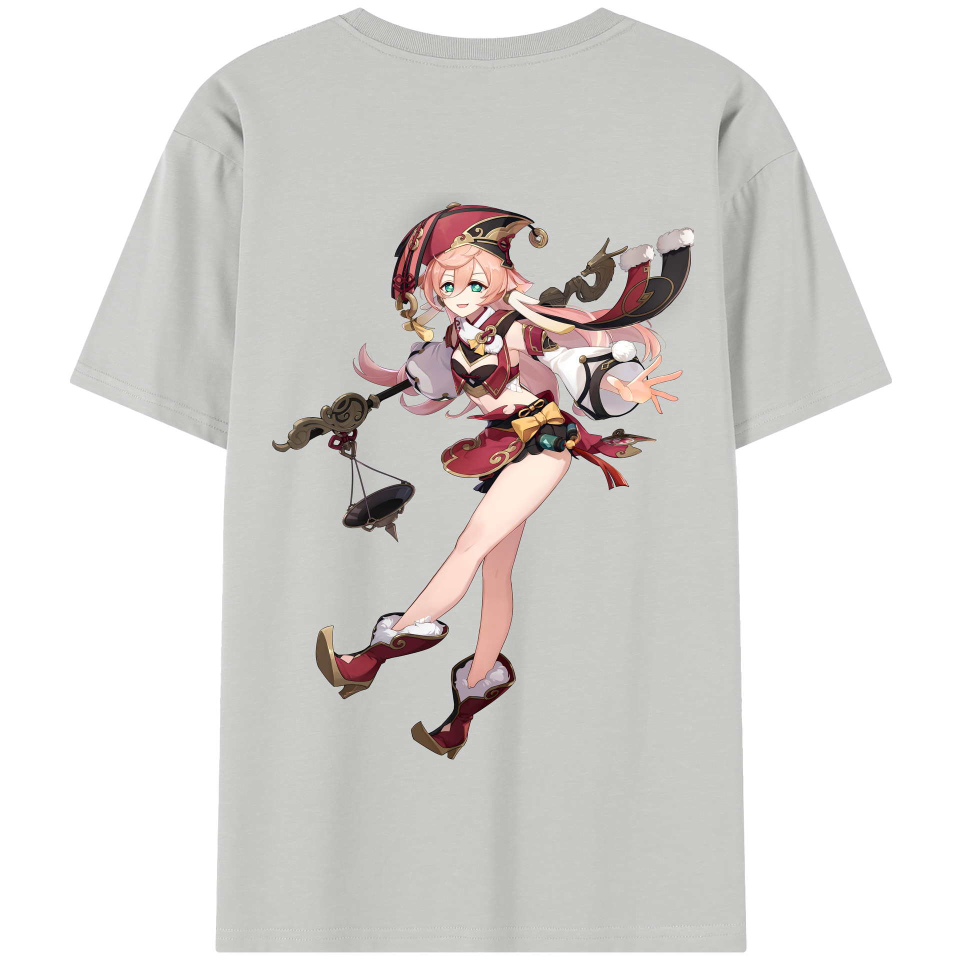 げんし神 ヤンフェイ genshin Yanfei 綿100％半袖Tシャツ（背面プリント）