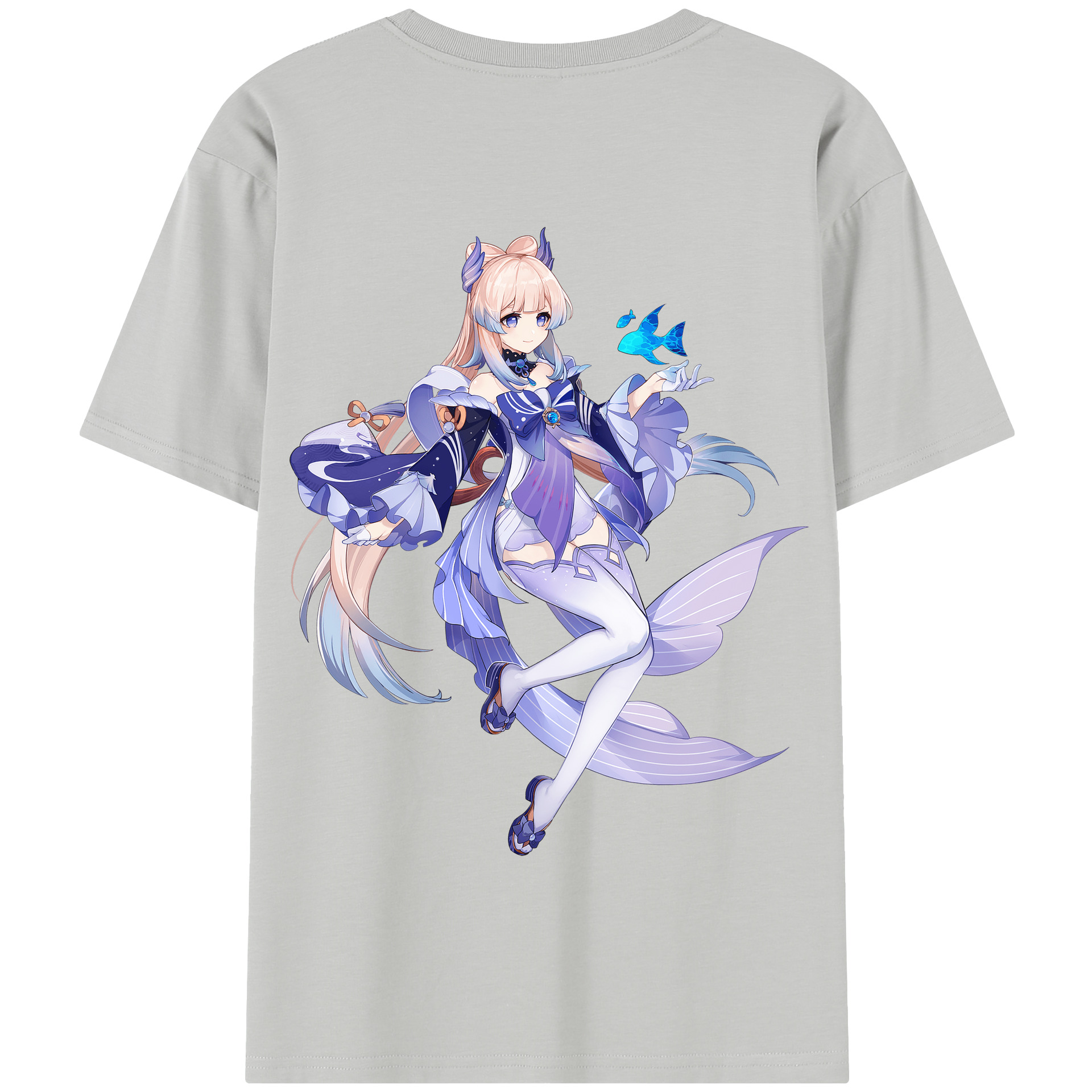 げんし神 珊瑚宮心海 サンゴノミヤ・ココミ genshin Sangonomiya Kokomi 綿100％半袖Tシャツ（背面プリント）