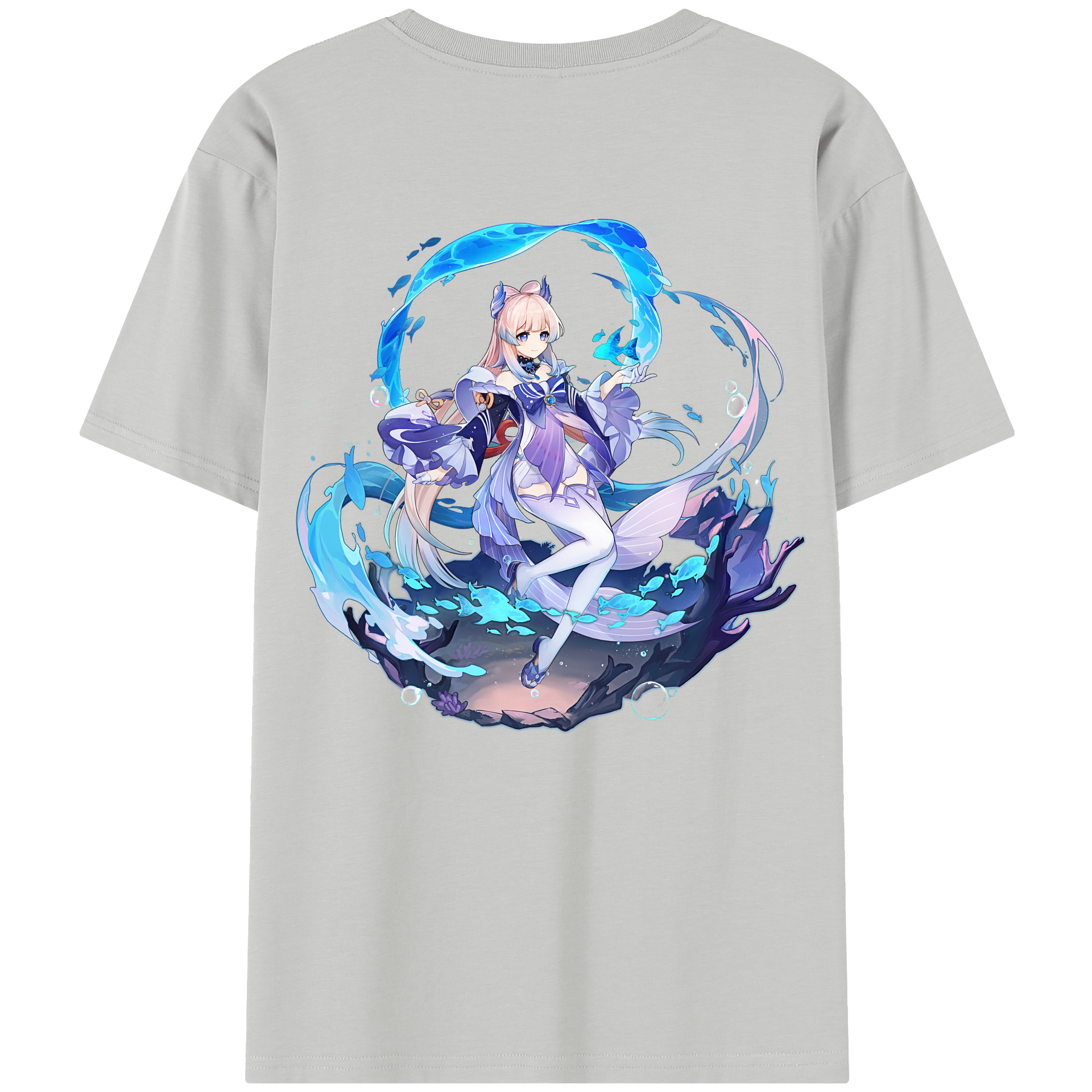 げんし神 珊瑚宮心海 サンゴノミヤ・ココミ genshin Sangonomiya Kokomi 綿100％半袖Tシャツ（背面プリント）