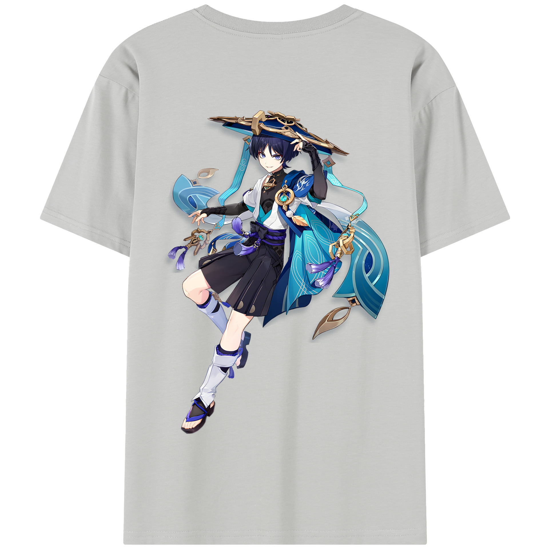 げんし神 さんペい genshin Sanpei 綿100％半袖Tシャツ（背面プリント）