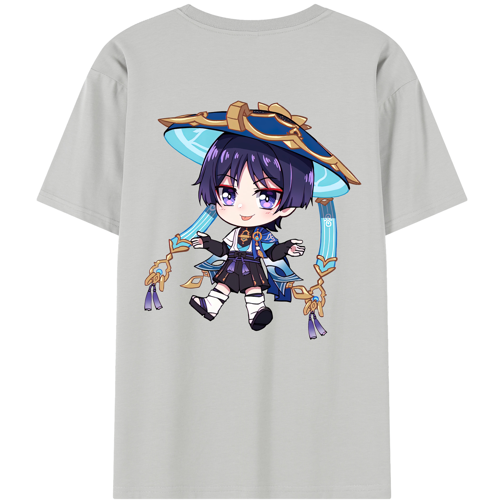 げんし神 さんペい genshin Sanpei 綿100％半袖Tシャツ（背面プリント）