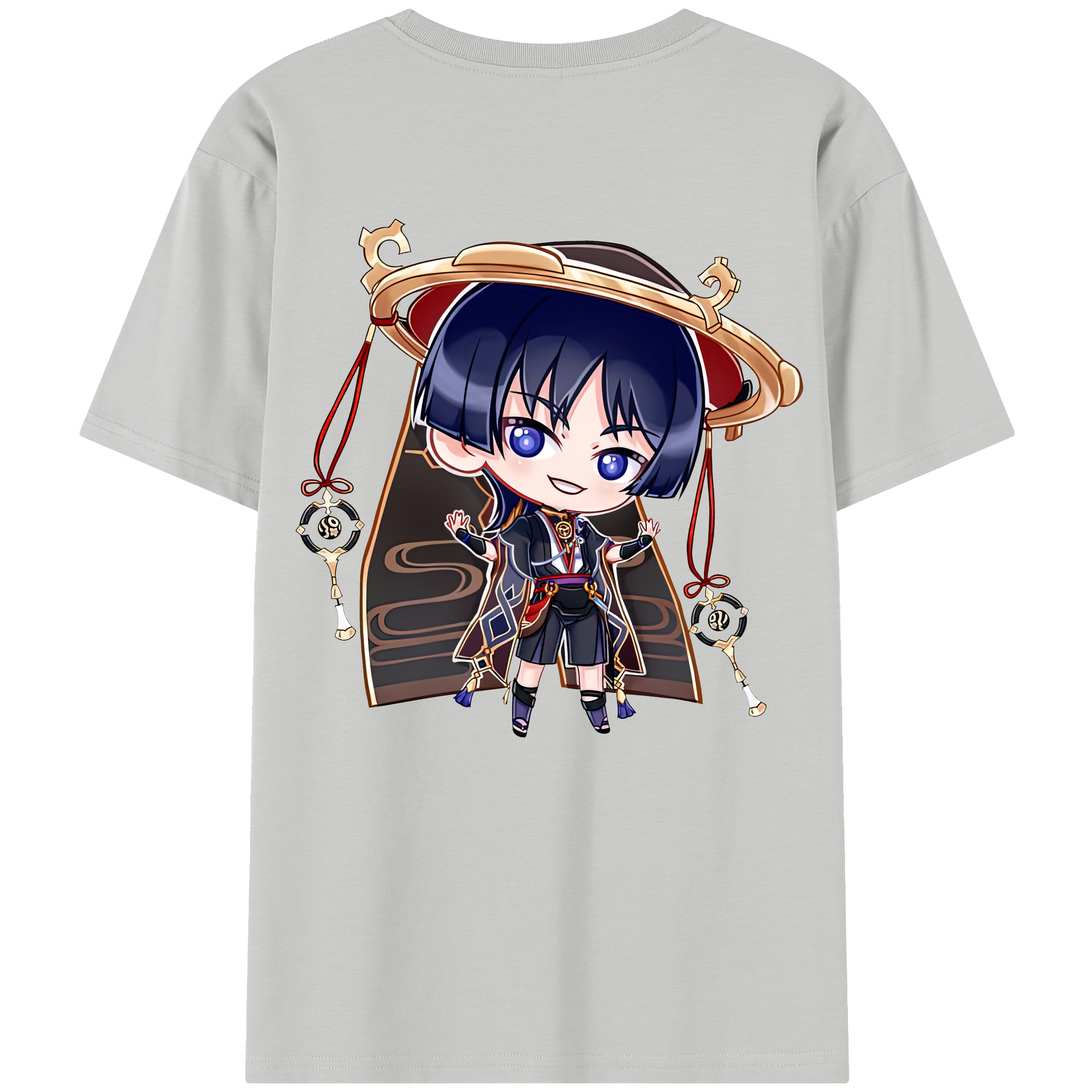 げんし神 さんペい genshin Sanpei 綿100％半袖Tシャツ（背面プリント）