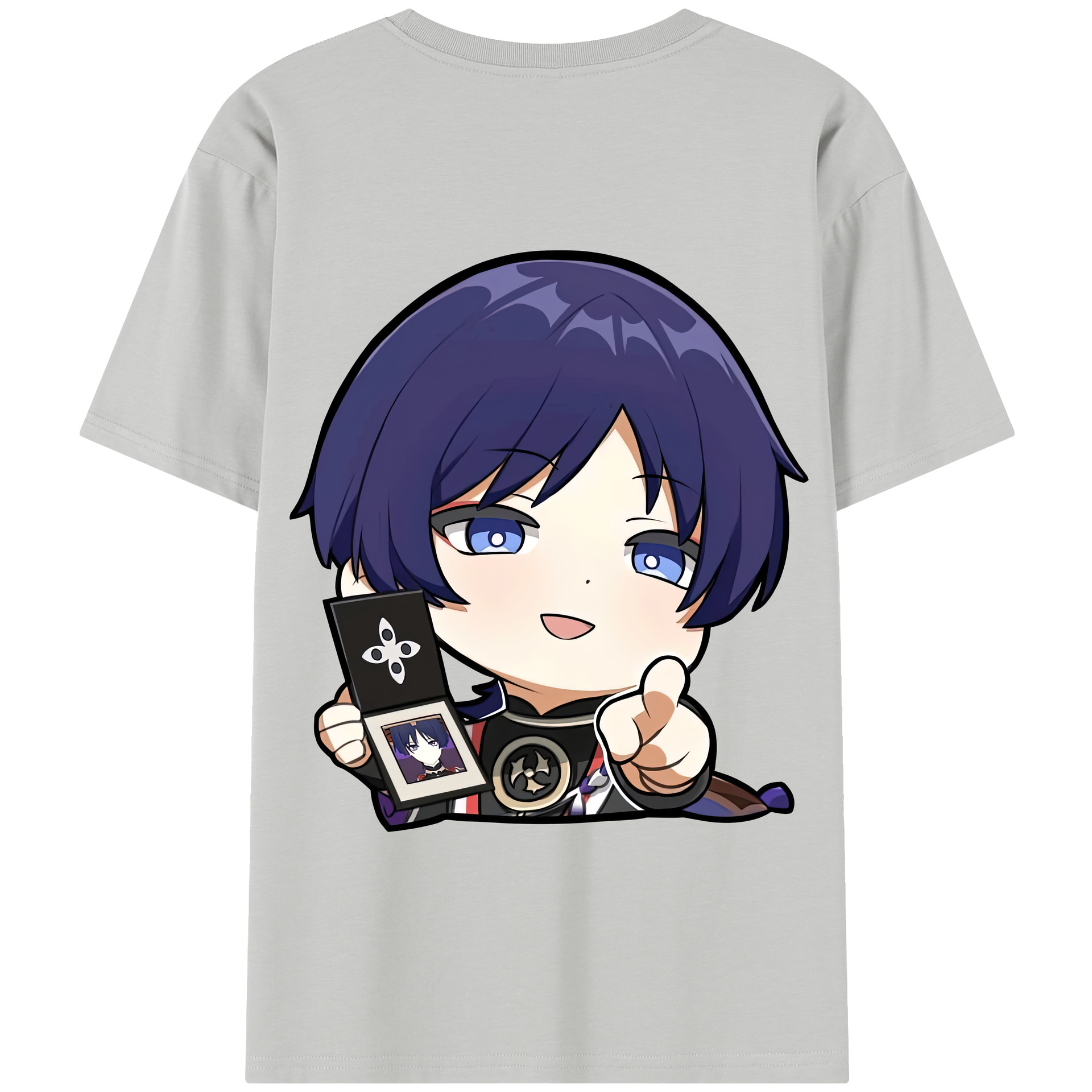 げんし神 さんペい genshin Sanpei 綿100％半袖Tシャツ（背面プリント）