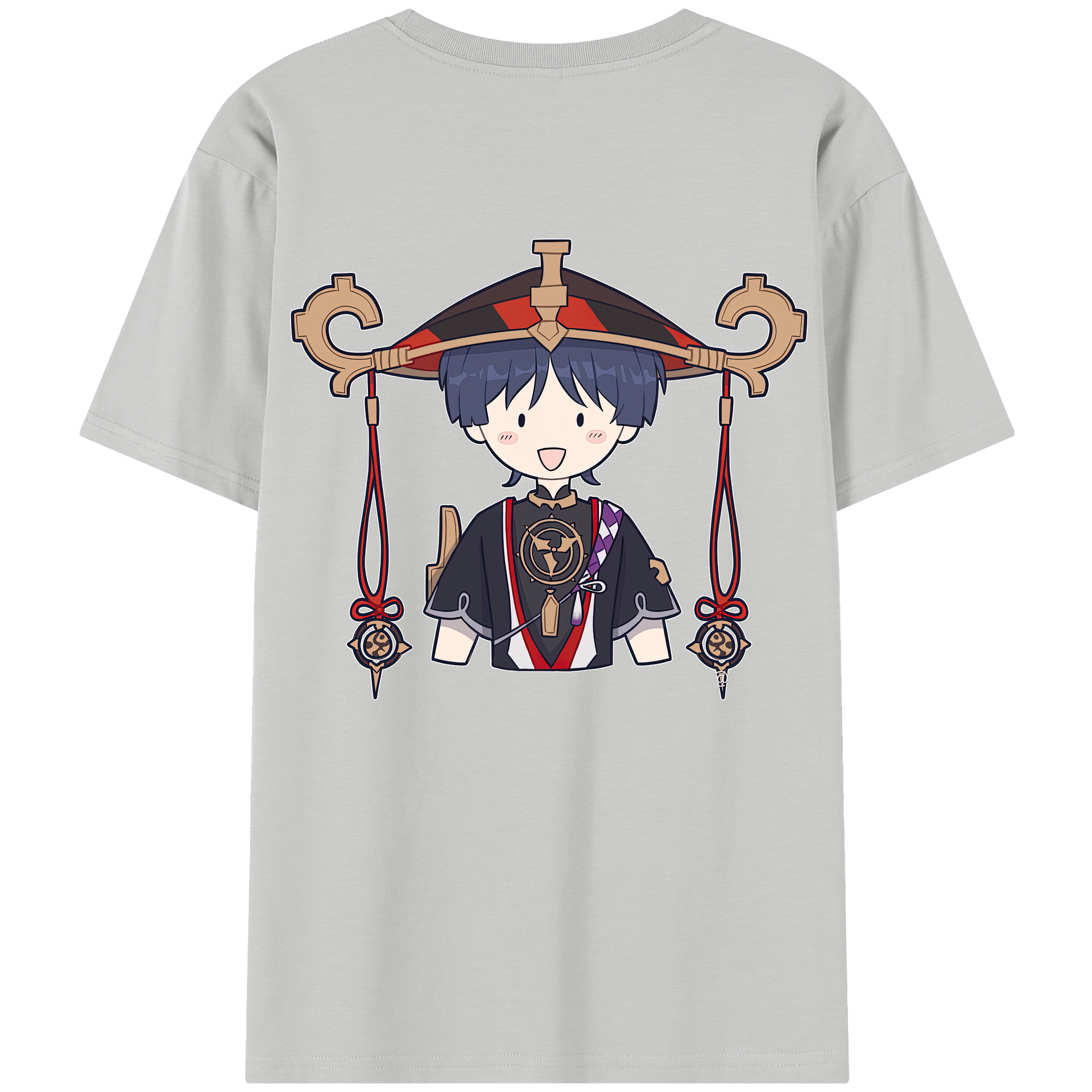 げんし神 さんペい genshin Sanpei 綿100％半袖Tシャツ（背面プリント）