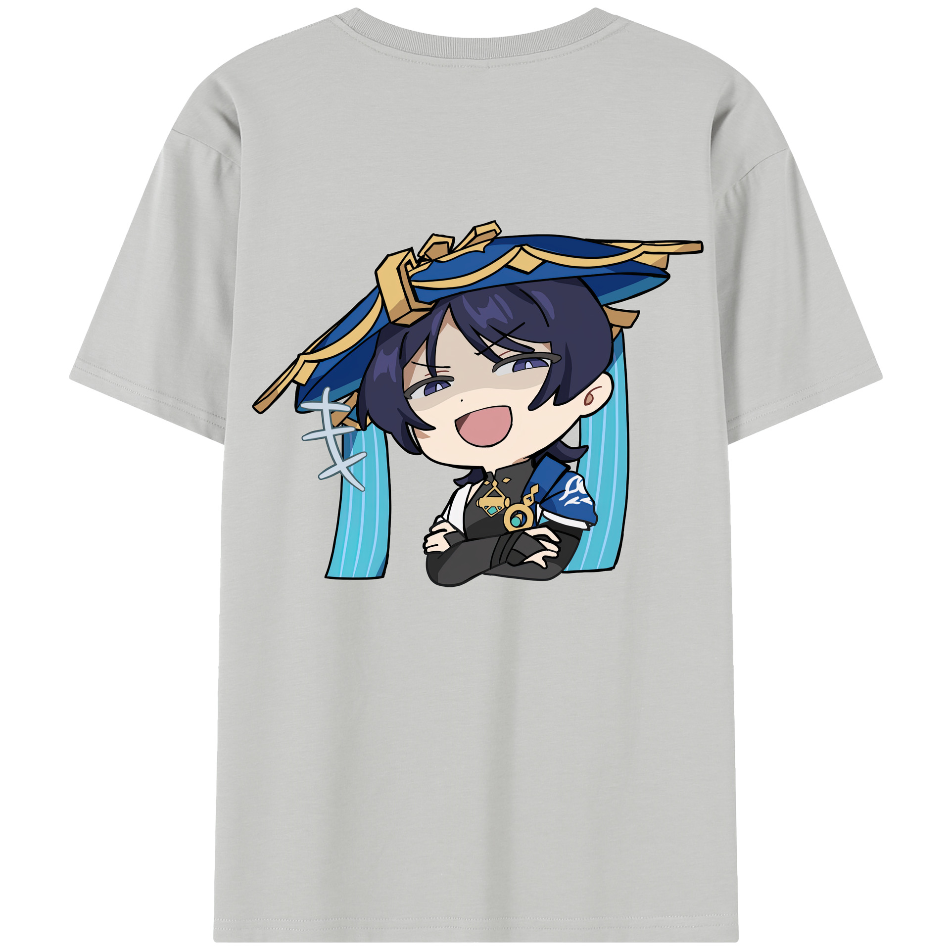 げんし神 さんペい genshin Sanpei 綿100％半袖Tシャツ（背面プリント）