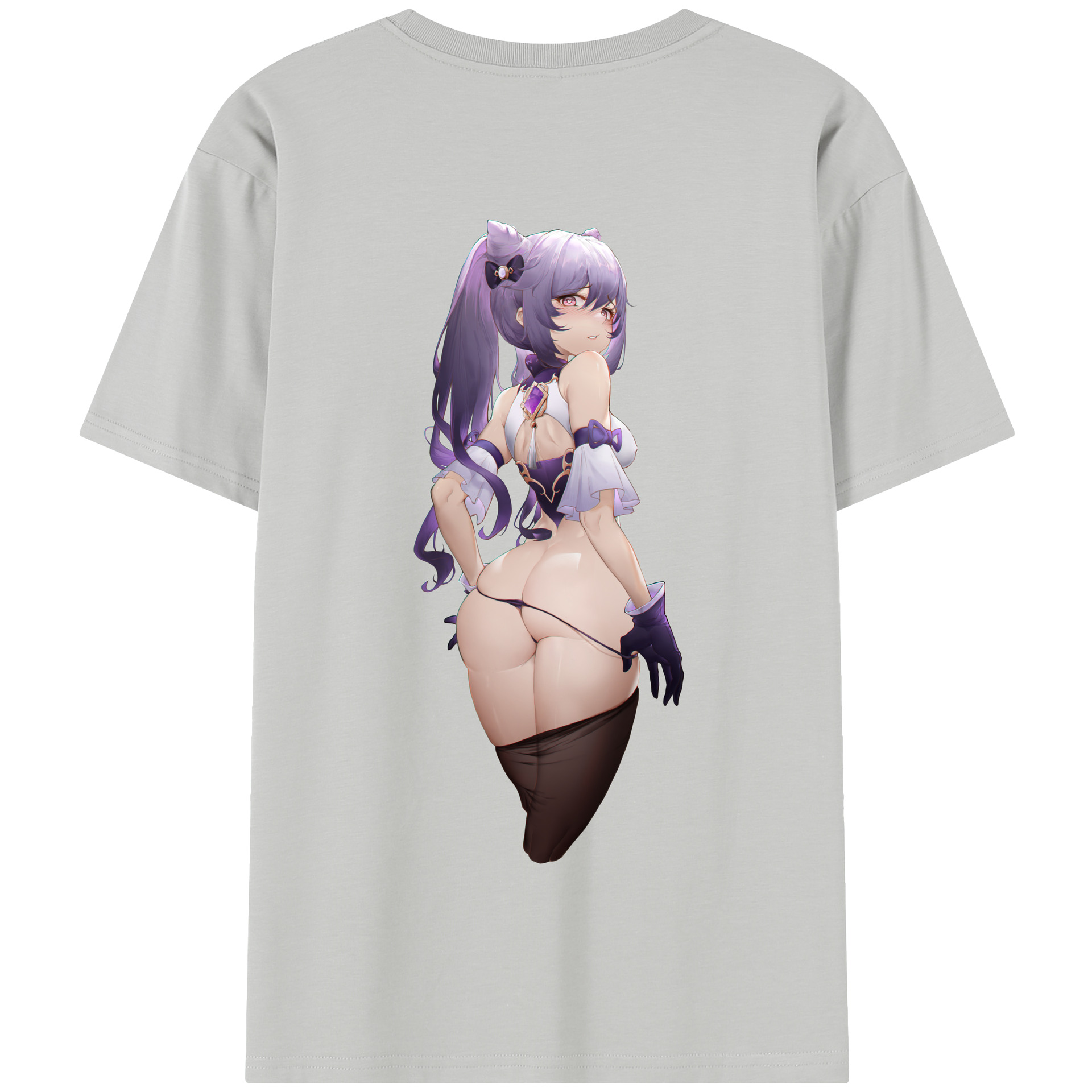 げんし神 刻晴 こくせい genshin Kokusei 綿100％半袖Tシャツ（背面プリント）