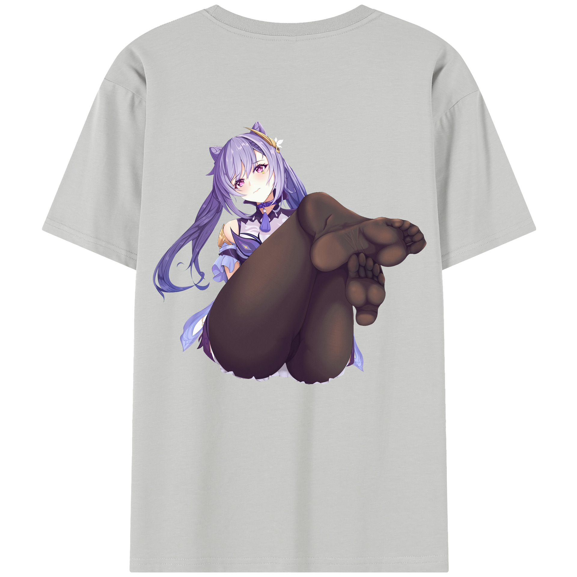 げんし神 刻晴 こくせい genshin Kokusei 綿100％半袖Tシャツ（背面プリント）