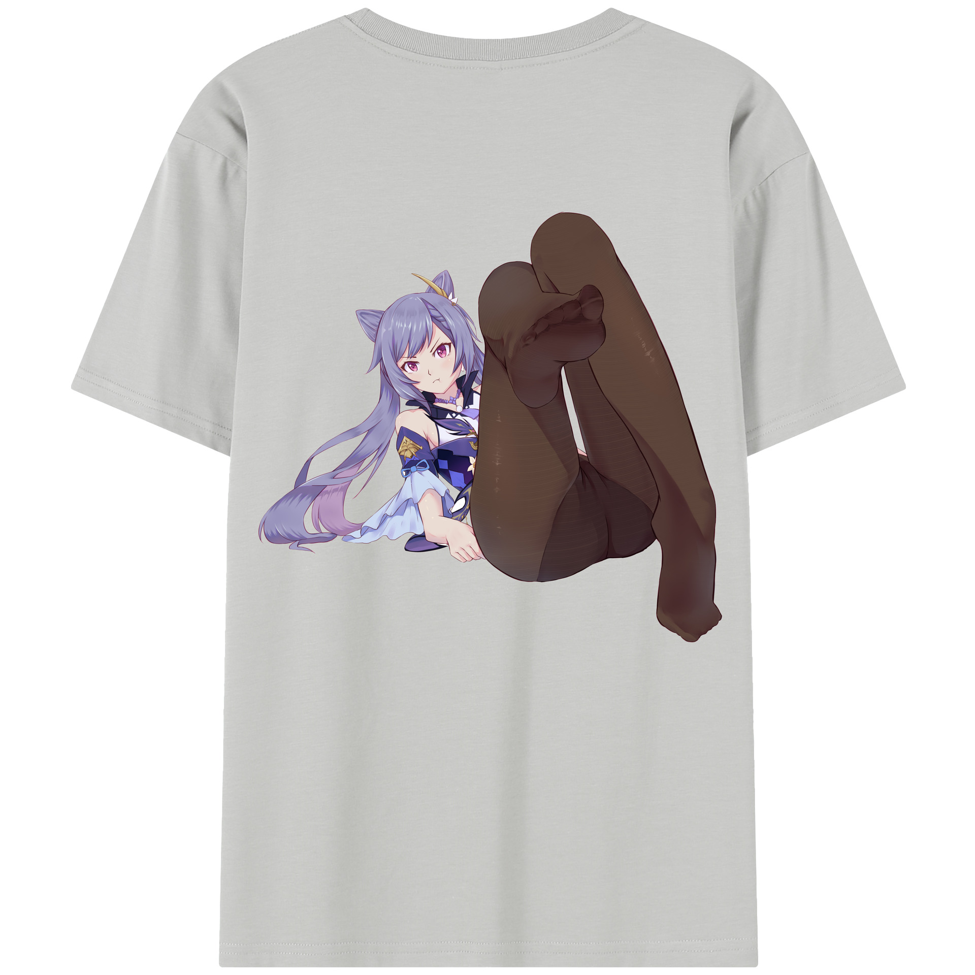 げんし神 刻晴 こくせい genshin Kokusei 綿100％半袖Tシャツ（背面プリント）