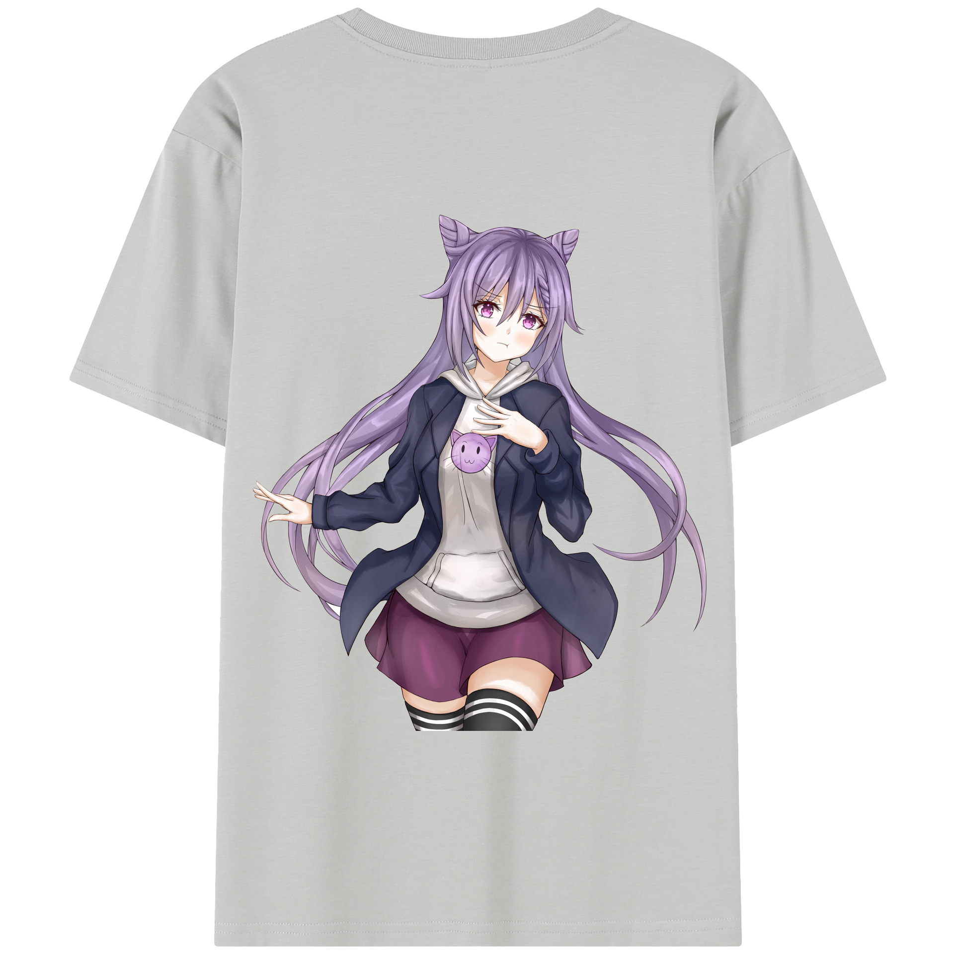 げんし神 刻晴 こくせい genshin Kokusei 綿100％半袖Tシャツ（背面プリント）