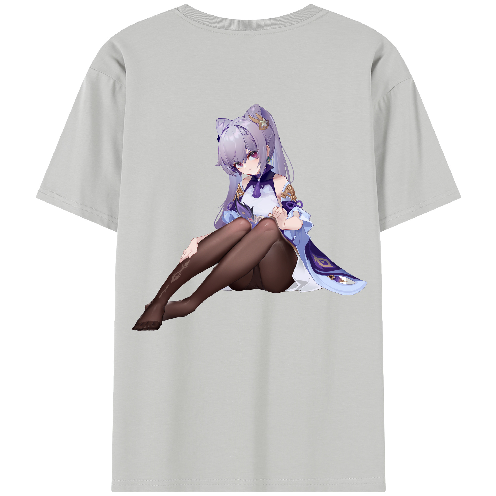 げんし神 刻晴 こくせい genshin Kokusei 綿100％半袖Tシャツ（背面プリント）