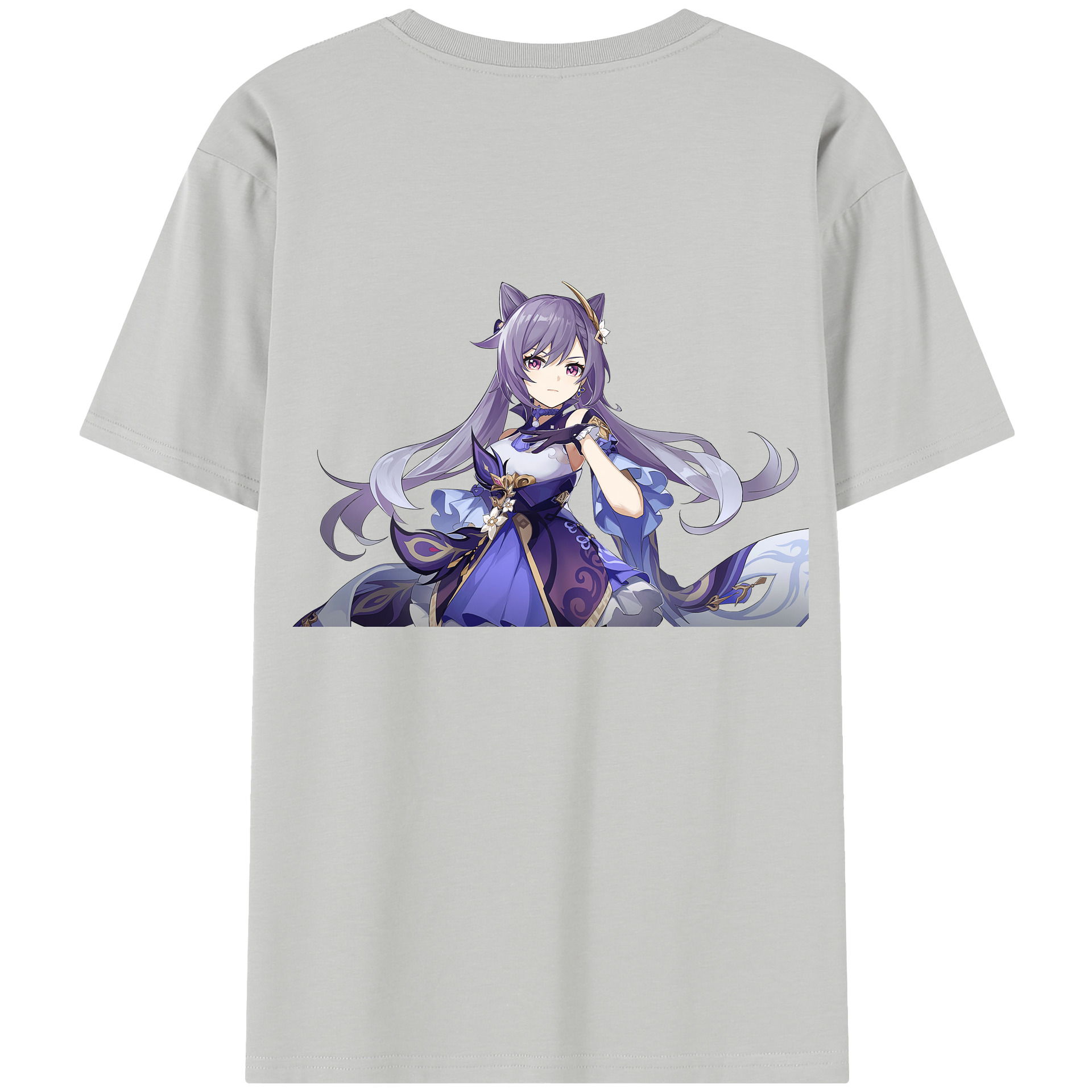 げんし神 刻晴 こくせい genshin Kokusei 綿100％半袖Tシャツ（背面プリント）