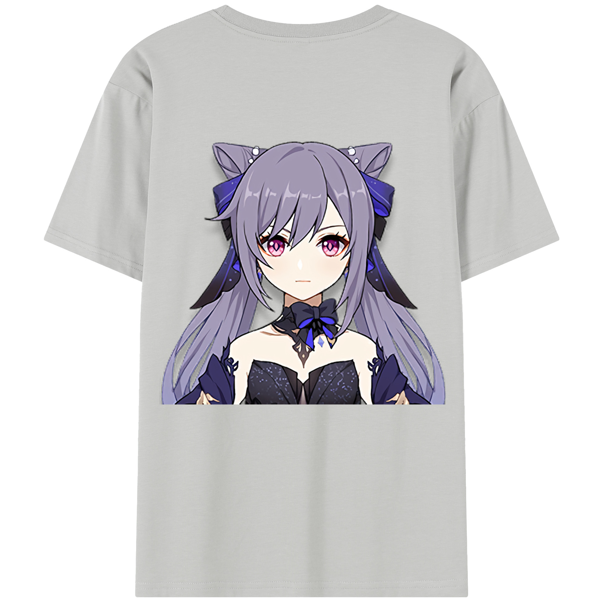 げんし神 刻晴 こくせい genshin Kokusei 綿100％半袖Tシャツ（背面プリント）