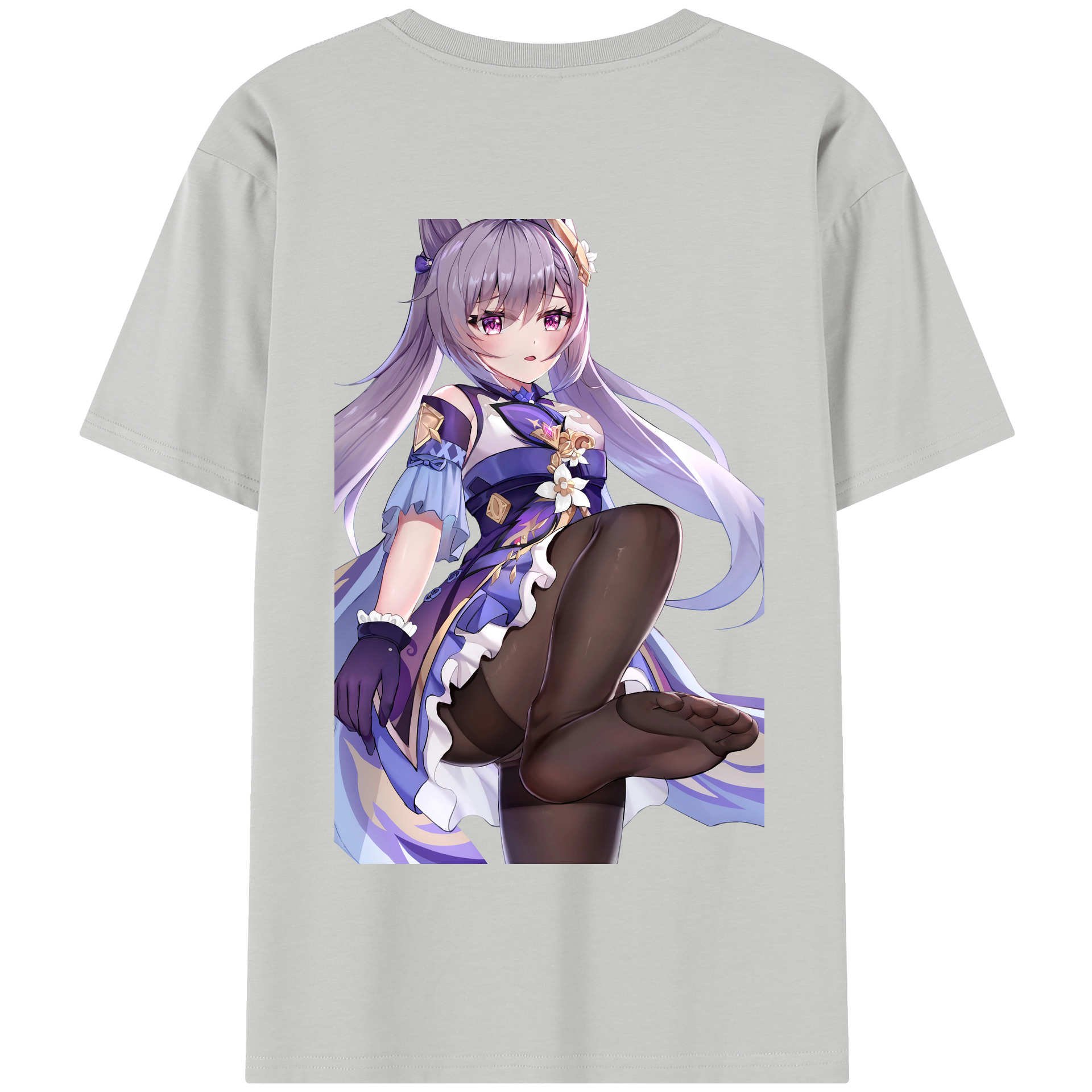 げんし神 刻晴 こくせい genshin Kokusei 綿100％半袖Tシャツ（背面プリント）