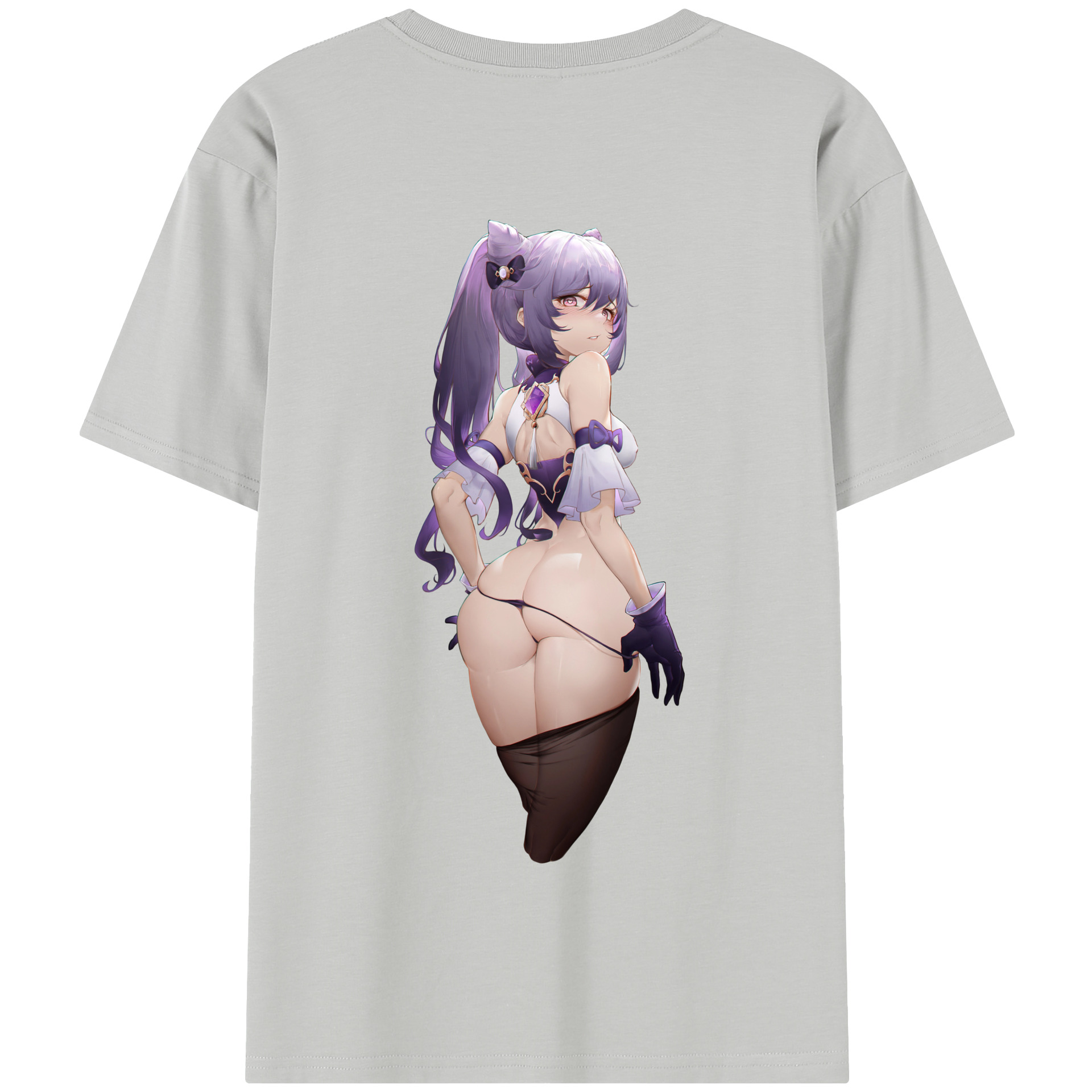 げんし神 刻晴 こくせい genshin Kokusei 綿100％半袖Tシャツ（背面プリント）