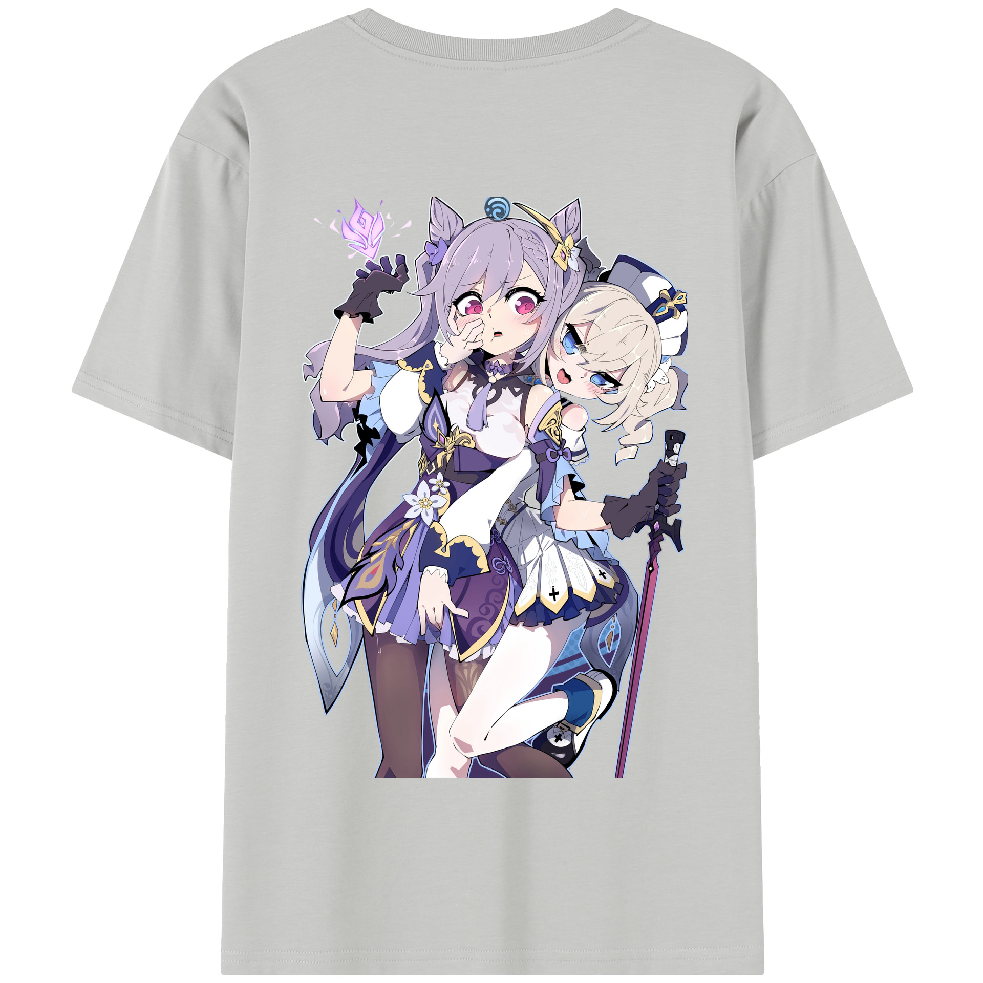 げんし神 刻晴 こくせい genshin Kokusei 綿100％半袖Tシャツ（背面プリント）