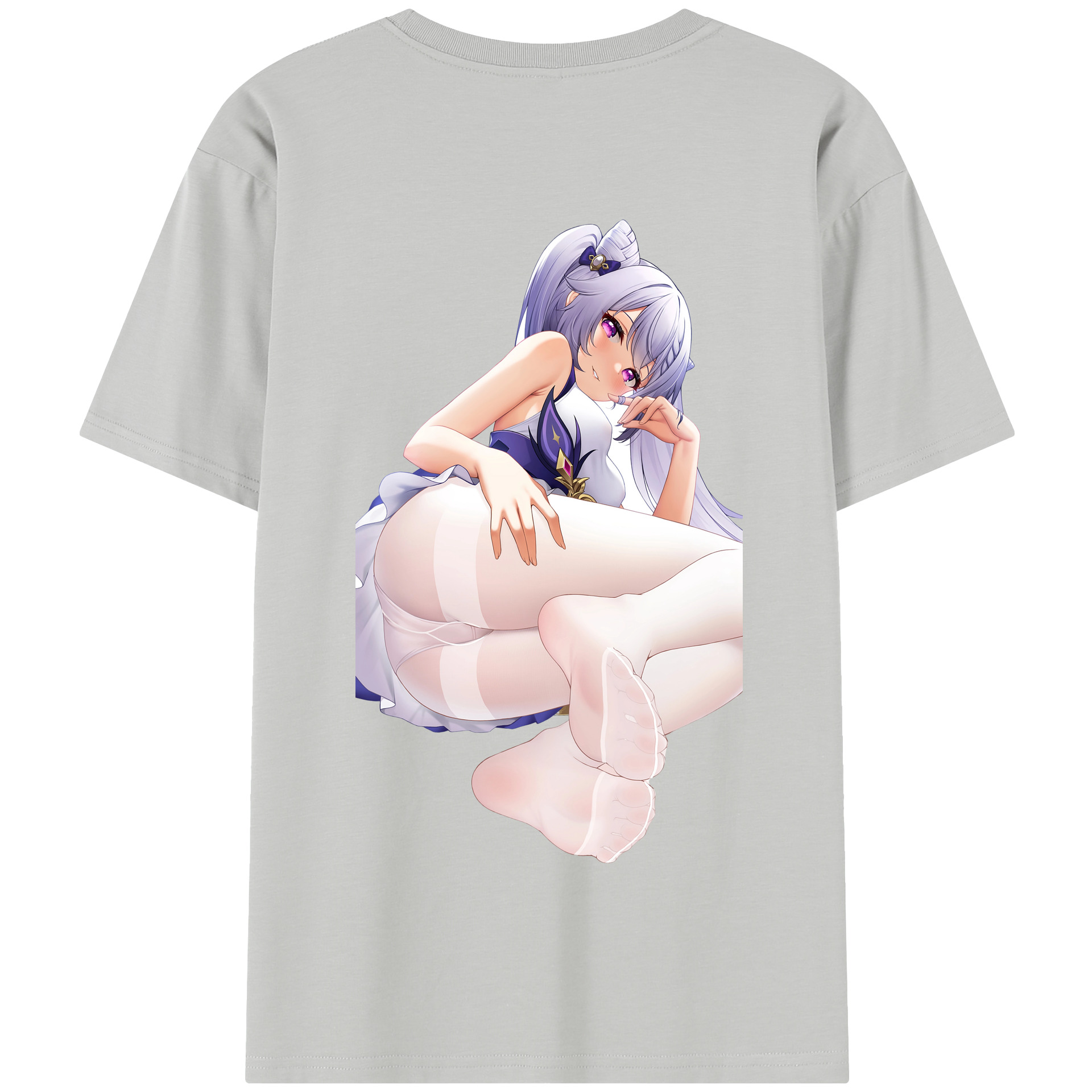 げんし神 刻晴 こくせい genshin Kokusei 綿100％半袖Tシャツ（背面プリント）