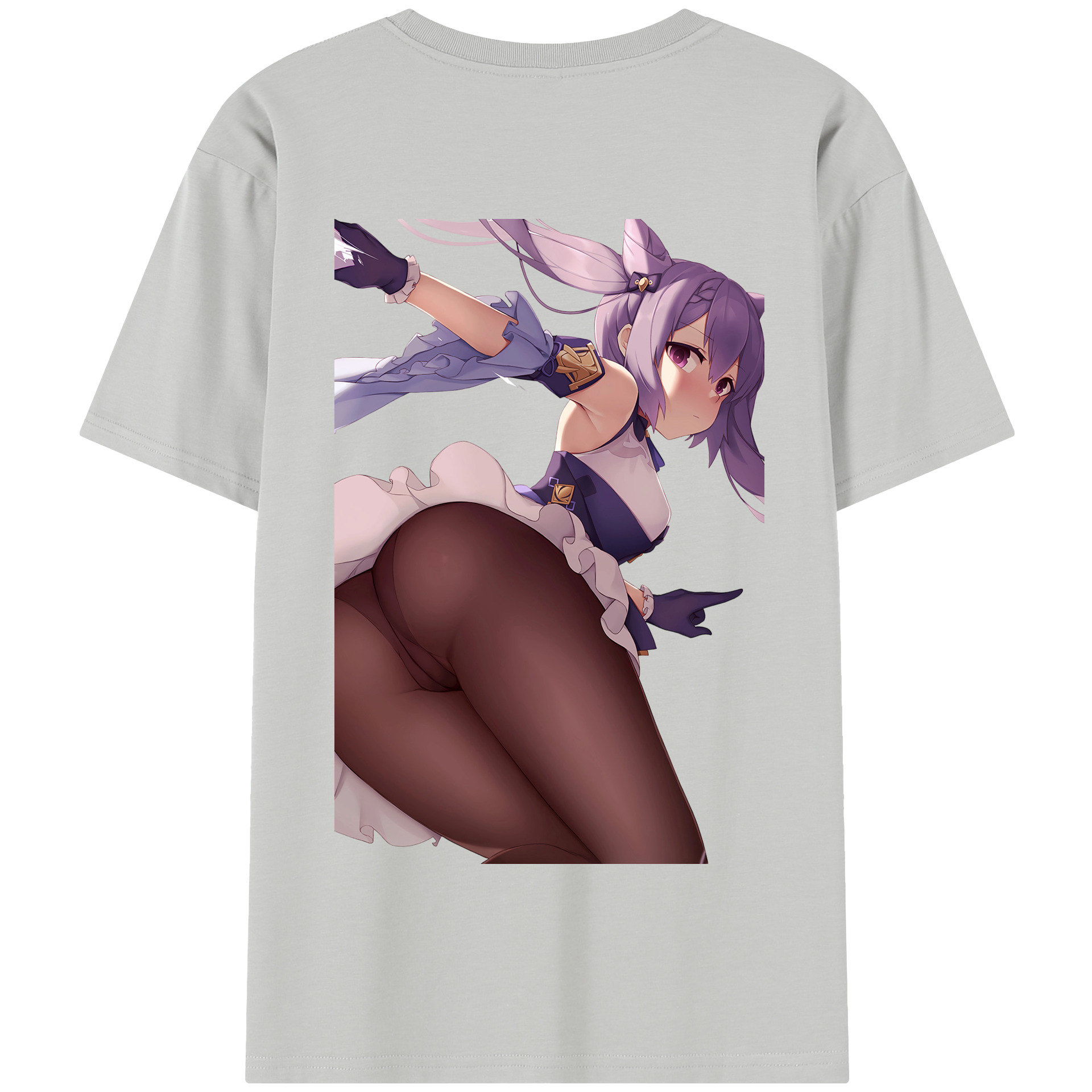 げんし神 刻晴 こくせい genshin Kokusei 綿100％半袖Tシャツ（背面プリント）