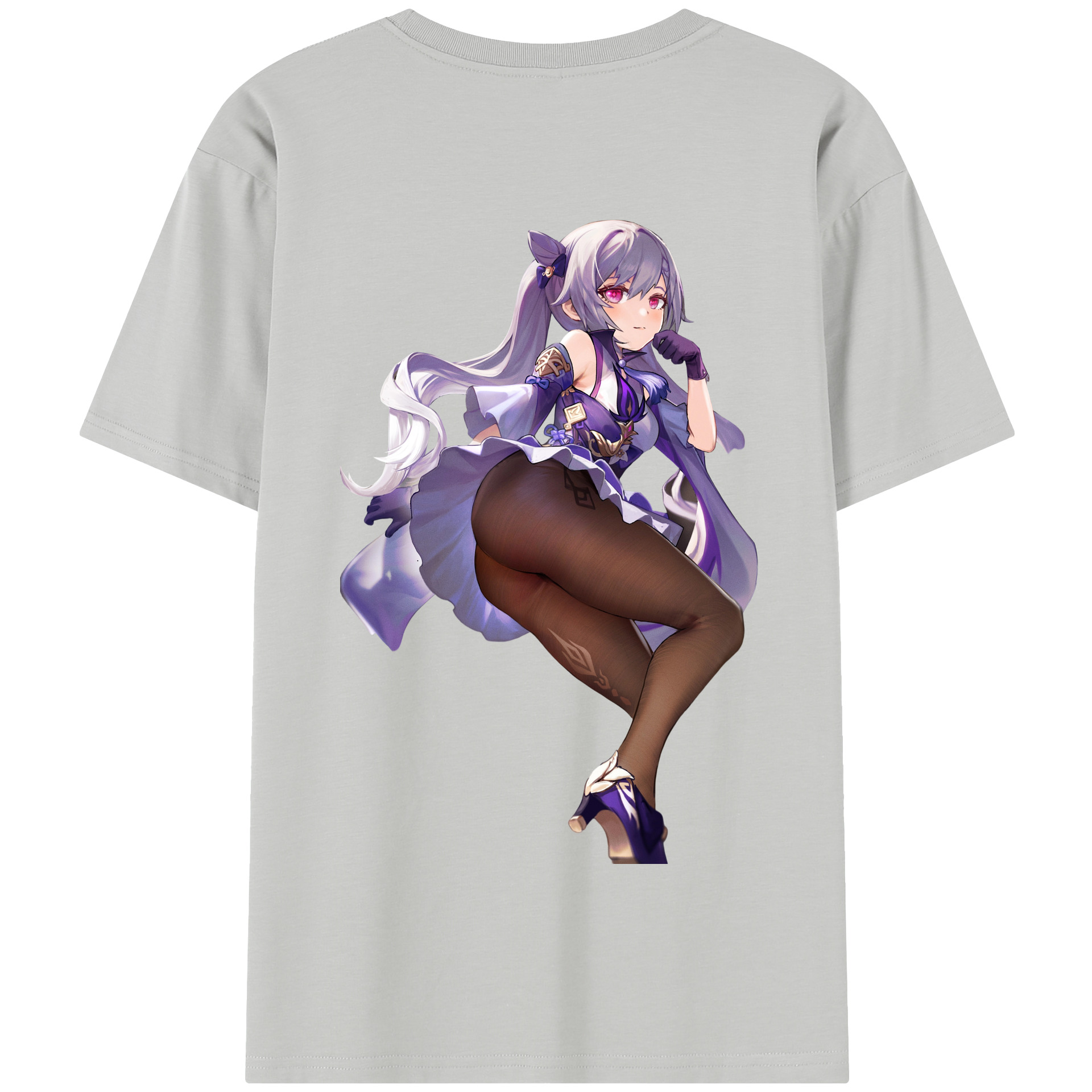 げんし神 刻晴 こくせい genshin Kokusei 綿100％半袖Tシャツ（背面プリント）