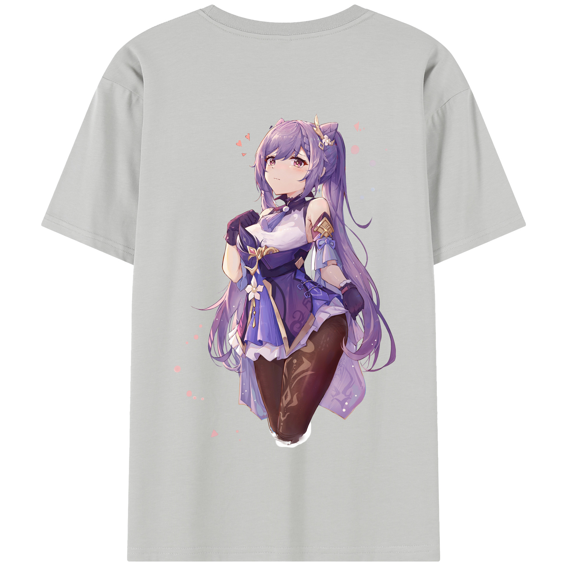 げんし神 刻晴 こくせい genshin Kokusei 綿100％半袖Tシャツ（背面プリント）