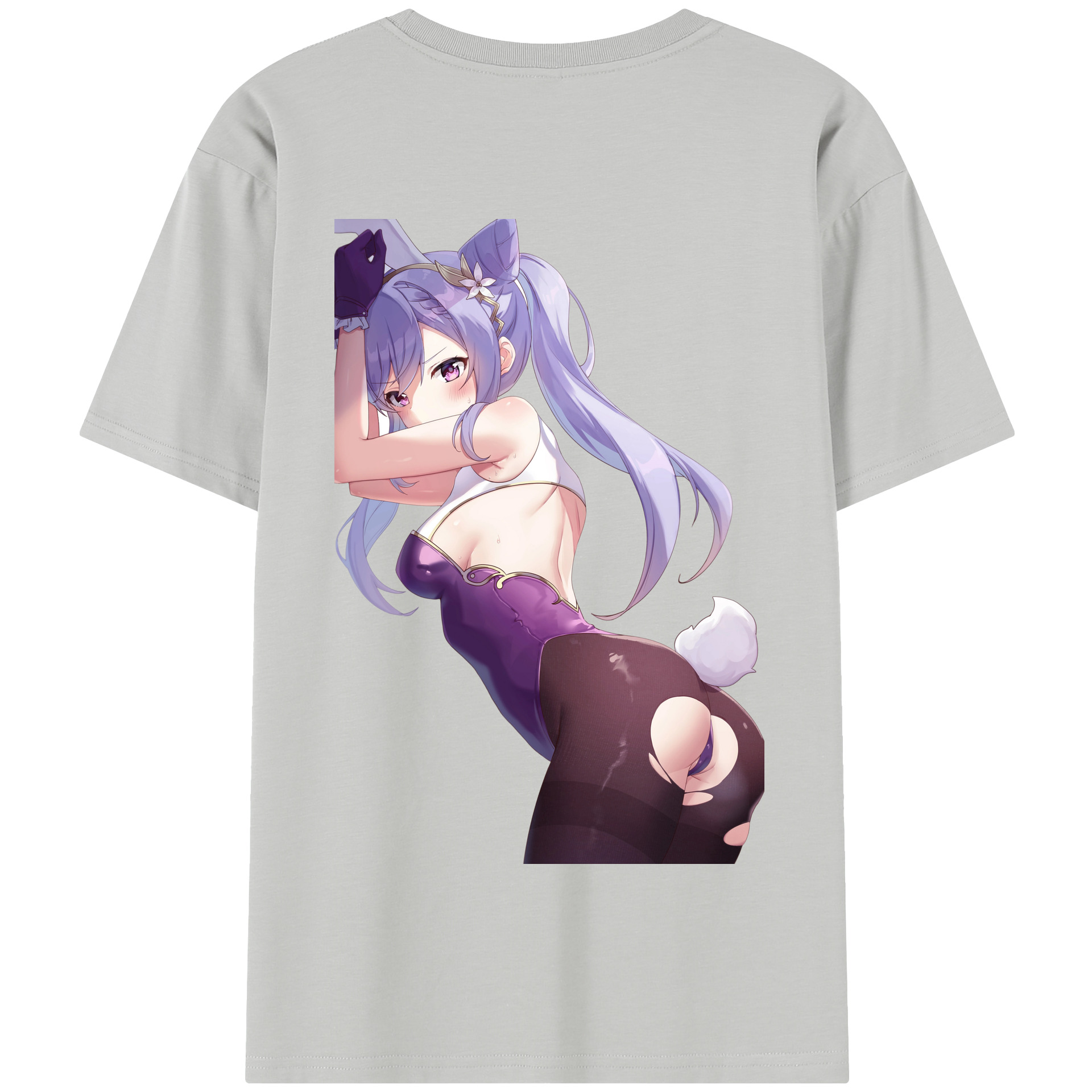 げんし神 刻晴 こくせい genshin Kokusei 綿100％半袖Tシャツ（背面プリント）