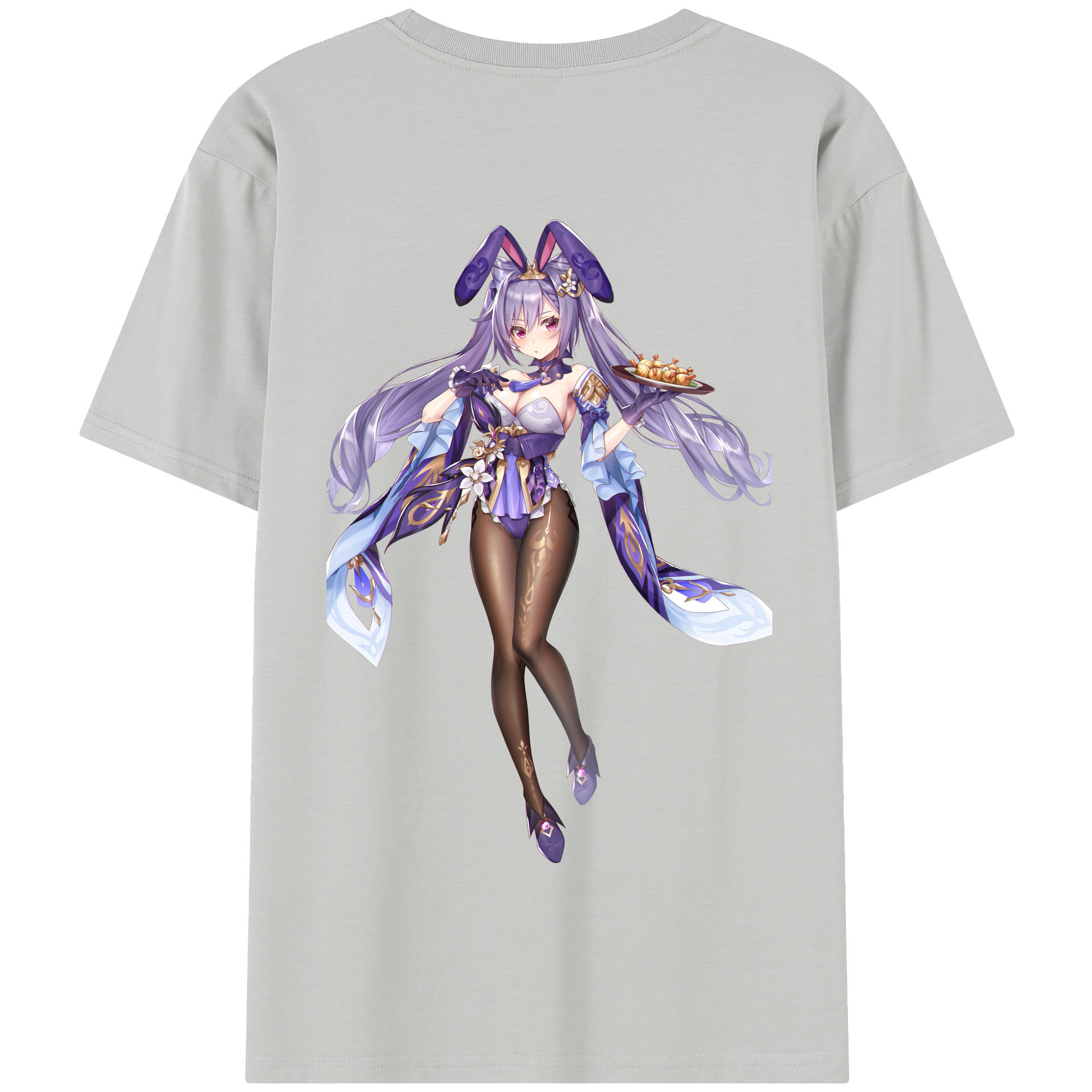 げんし神 刻晴 こくせい genshin Kokusei 綿100％半袖Tシャツ（背面プリント）