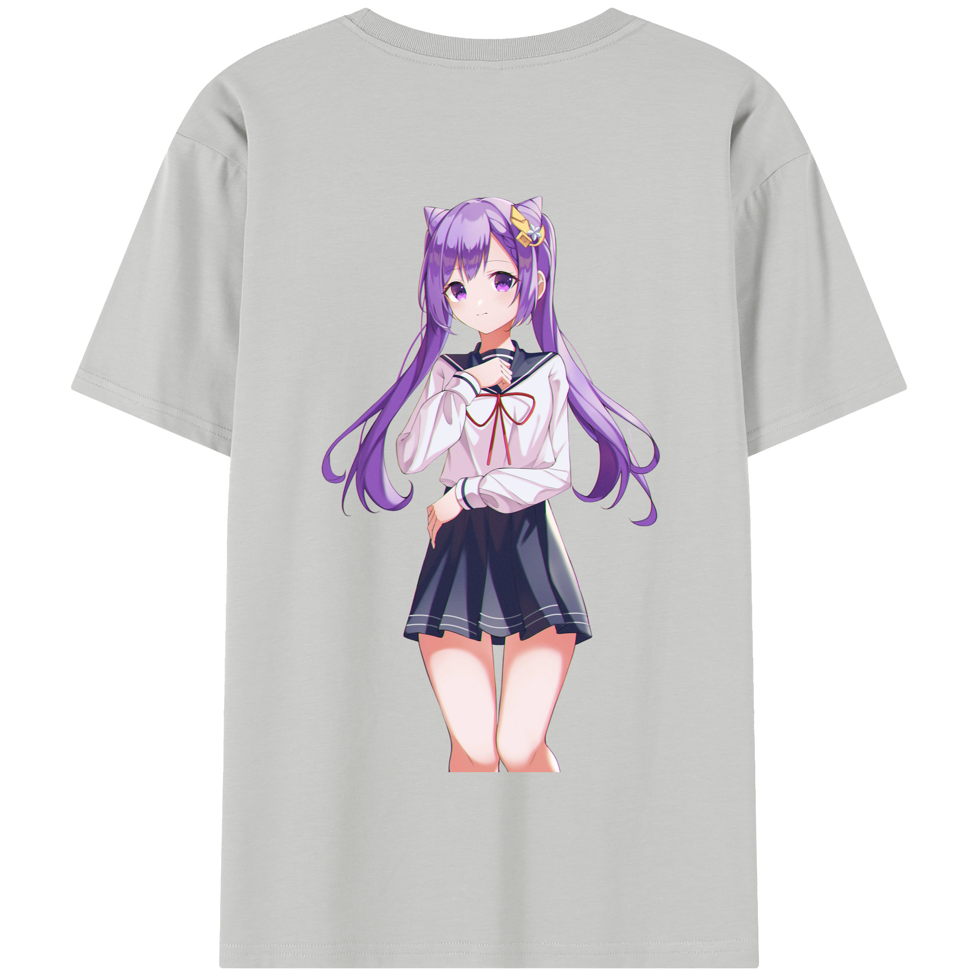 げんし神 刻晴 こくせい genshin Kokusei 綿100％半袖Tシャツ（背面プリント）