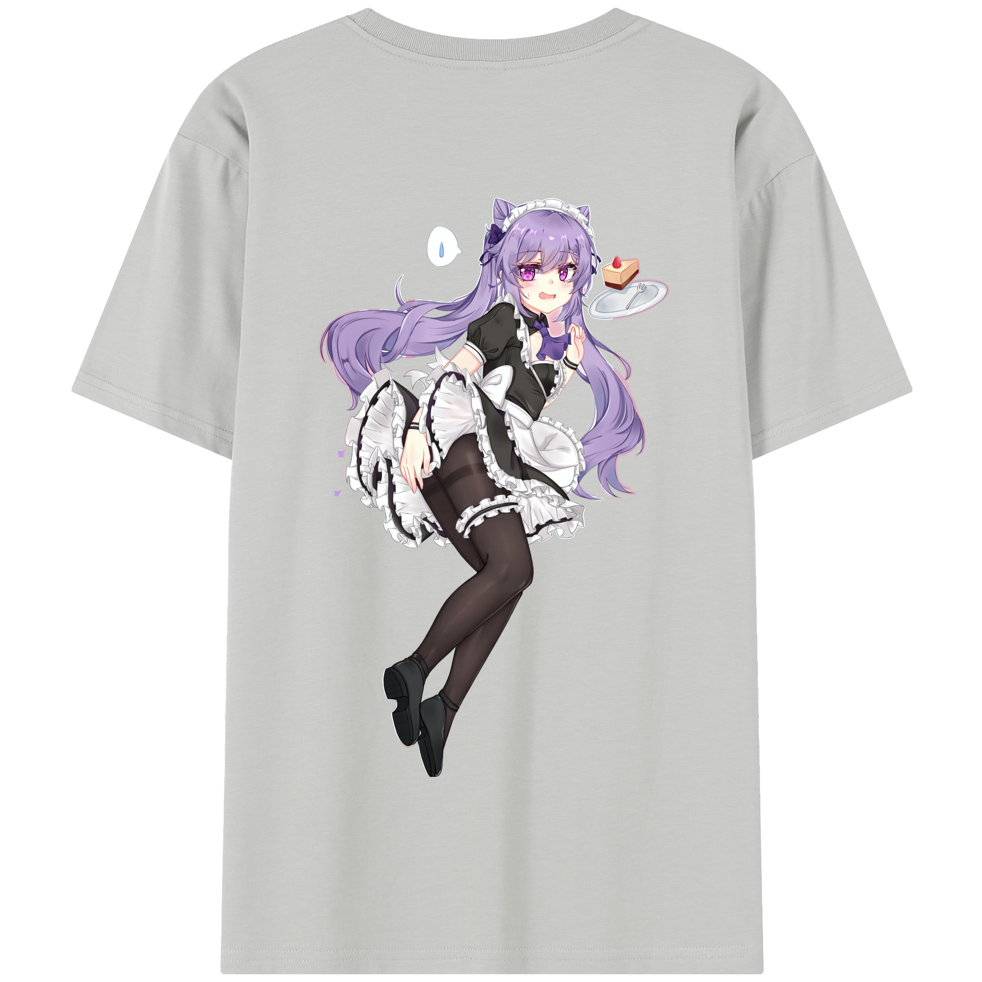 げんし神 刻晴 こくせい genshin Kokusei 綿100％半袖Tシャツ（背面プリント）