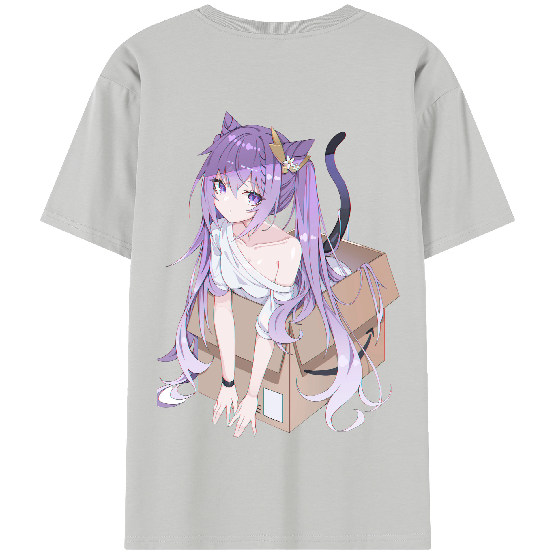 げんし神 刻晴 こくせい genshin Kokusei 綿100％半袖Tシャツ（背面プリント）