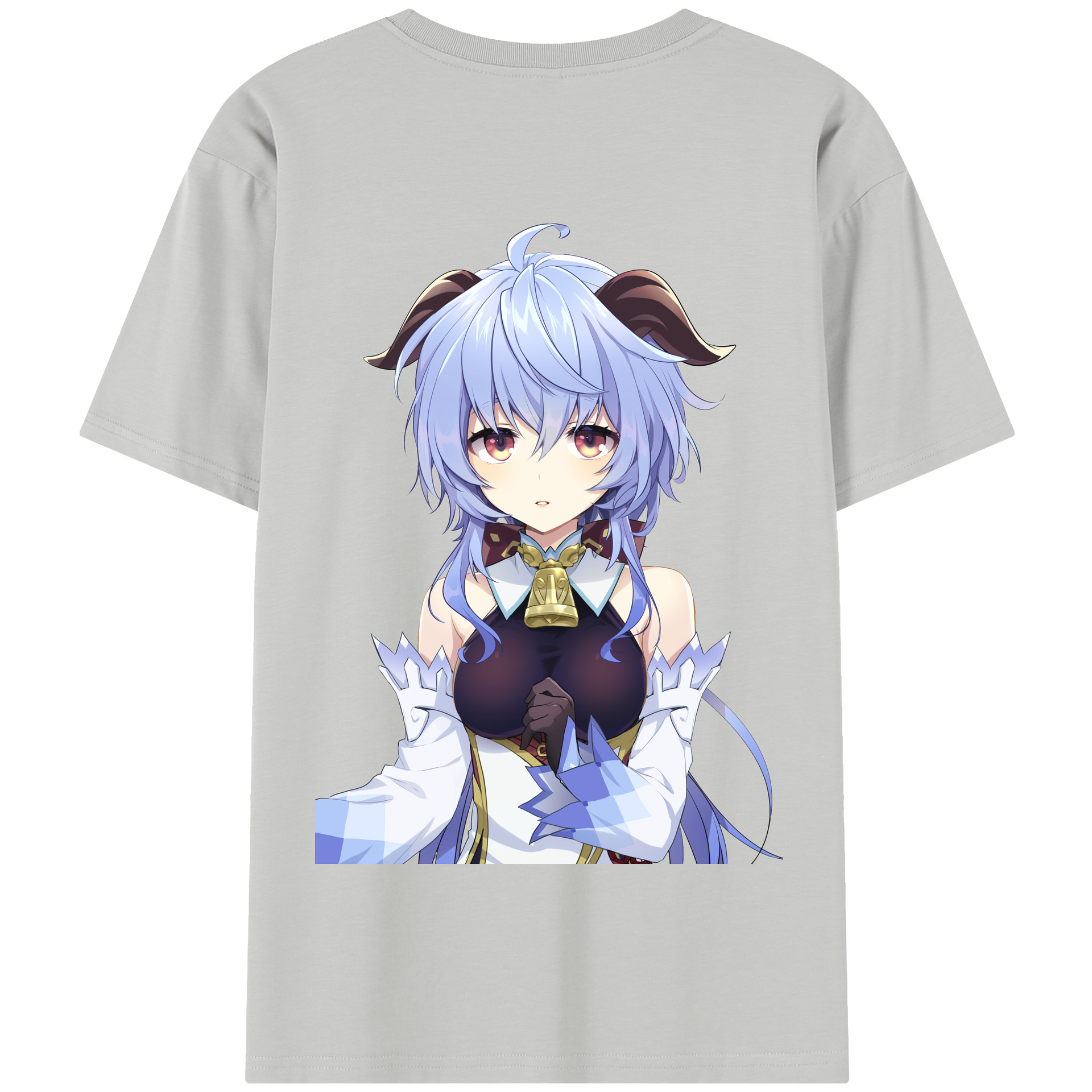 げんし神 甘雨 かんう genshin Ganyu 綿100％半袖Tシャツ（背面プリント）