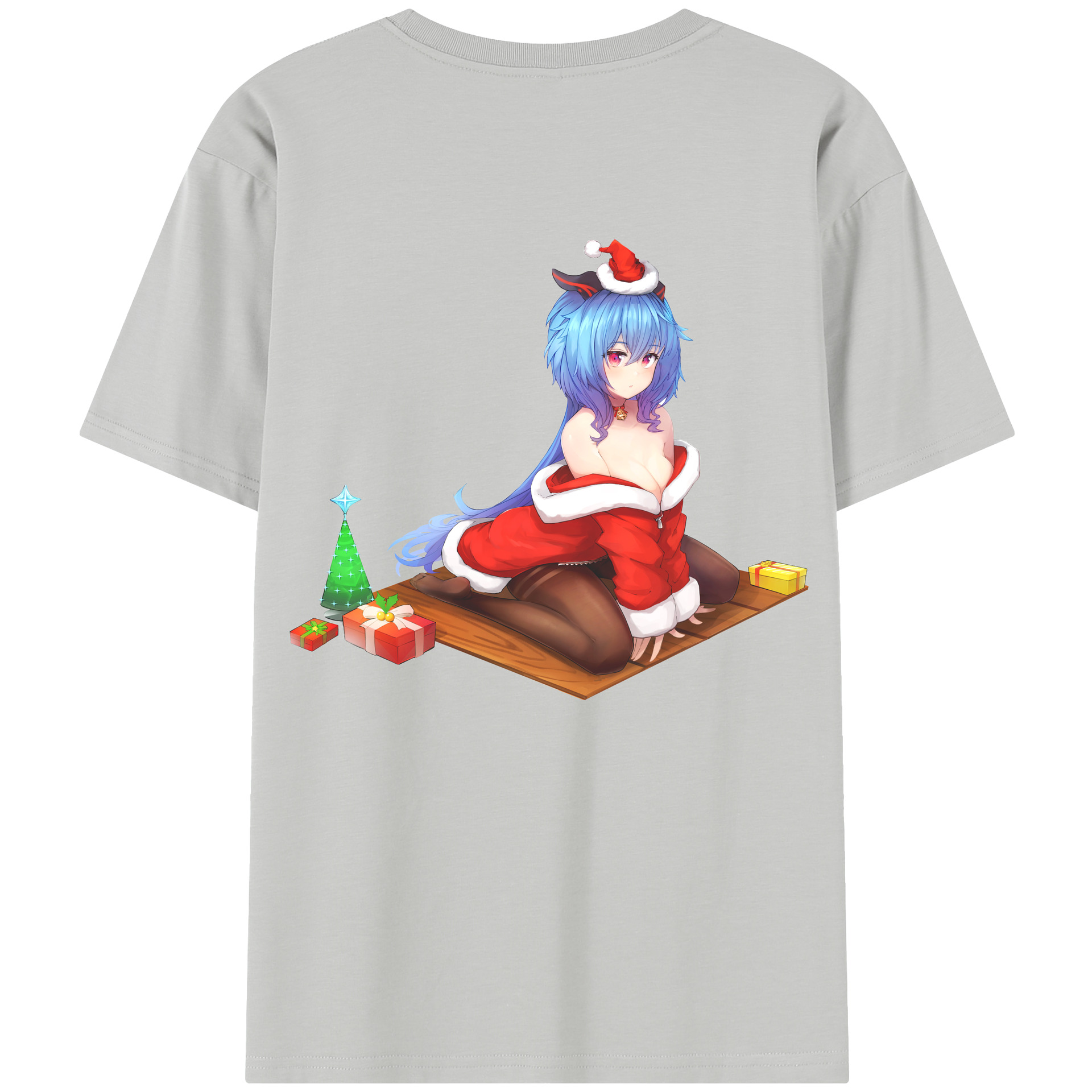げんし神 甘雨 かんう genshin Ganyu 綿100％半袖Tシャツ（背面プリント）