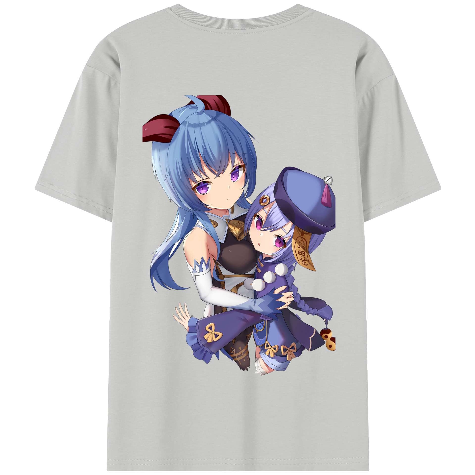 げんし神 甘雨 かんう genshin Ganyu 綿100％半袖Tシャツ（背面プリント）