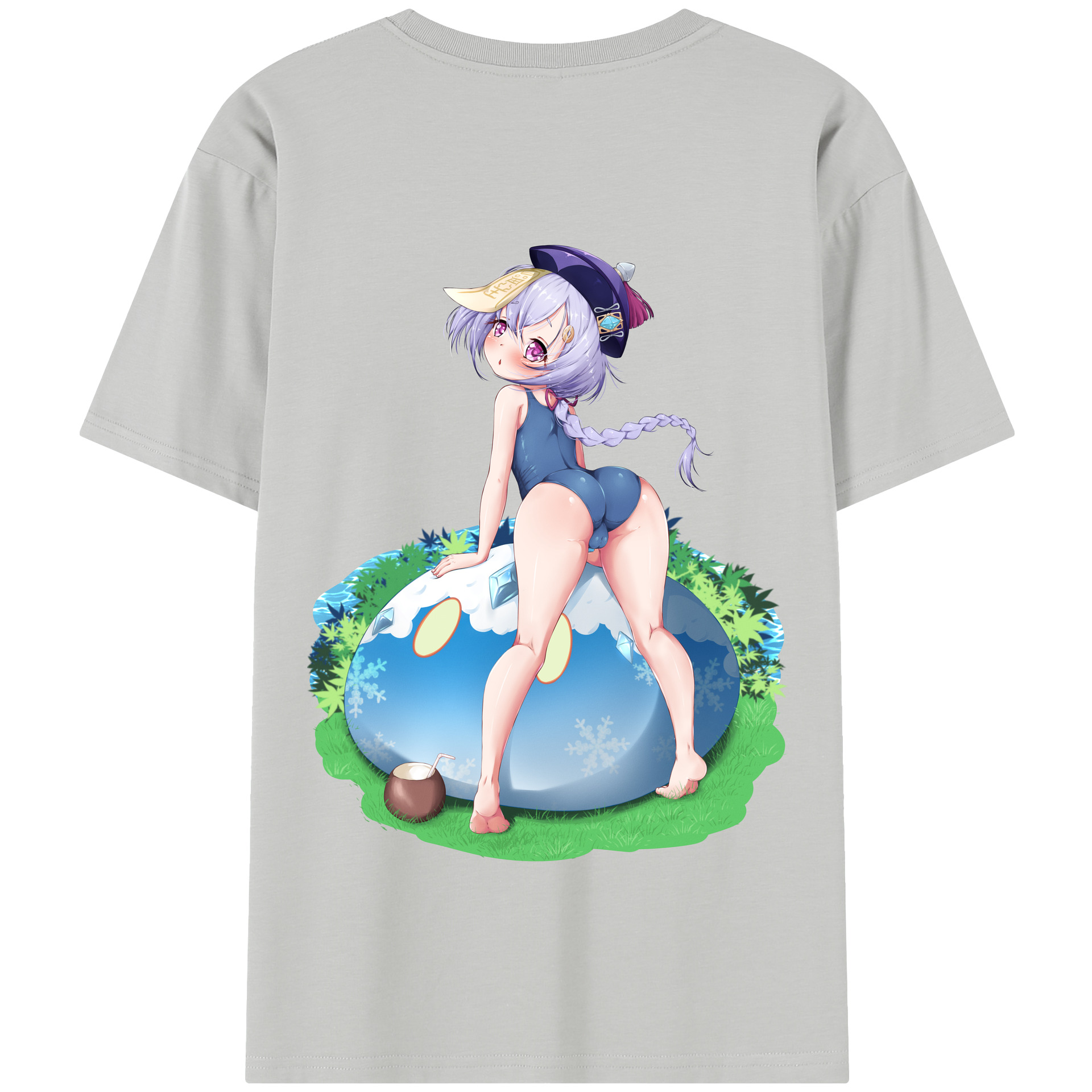 げんし神 七七 なな  genshin Nana 綿100％半袖Tシャツ（背面プリント）